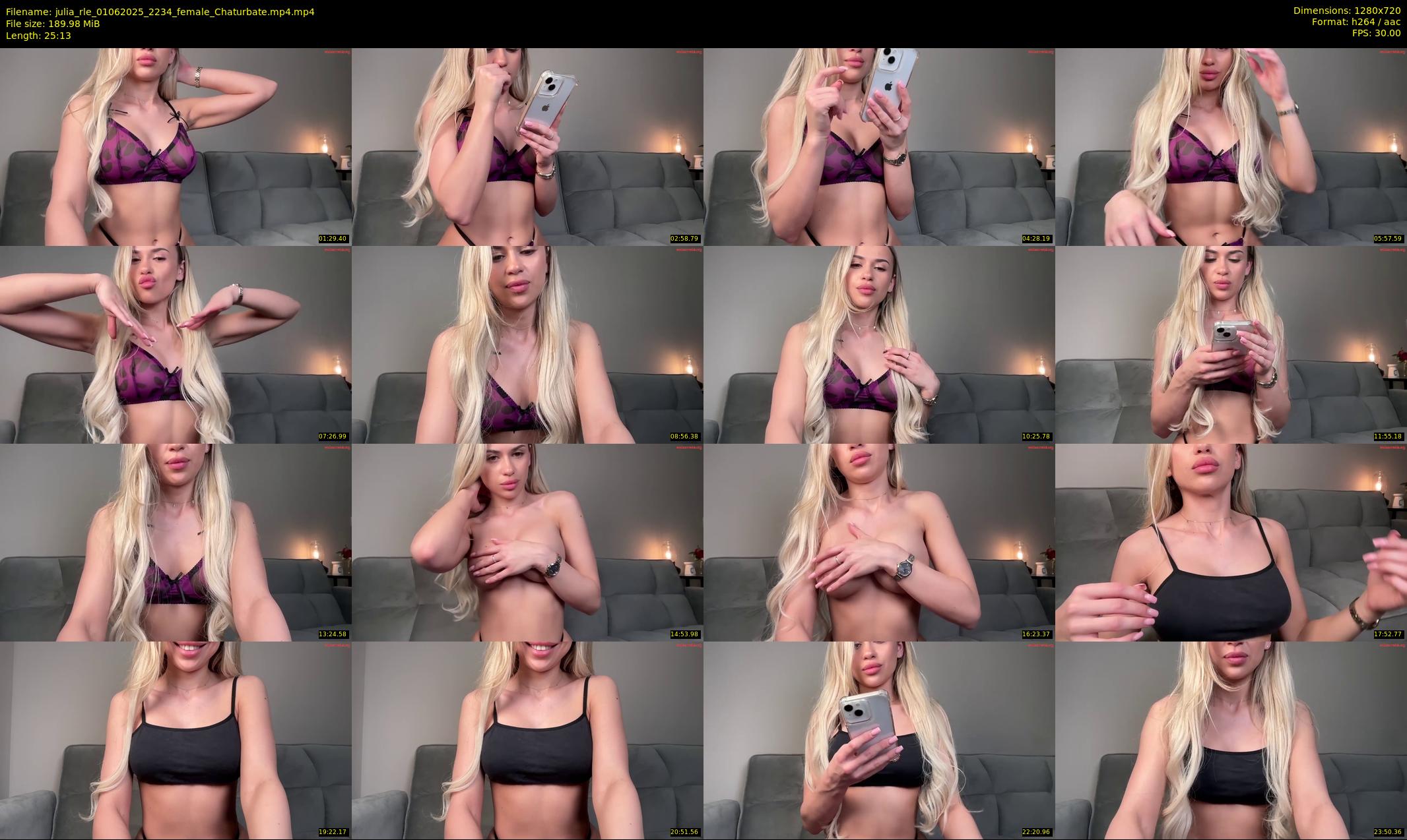 julia_rle — 26 minute Chaturbate female cam show recording, 720p, Jun 1, 2025