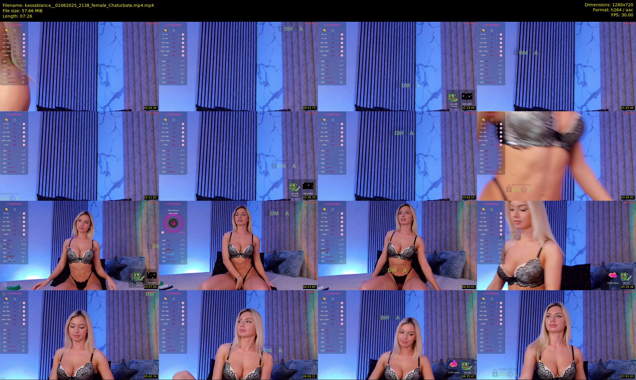 kassablanca_ — 8 minute Chaturbate female cam show recording, 720p, Jun 1, 2025