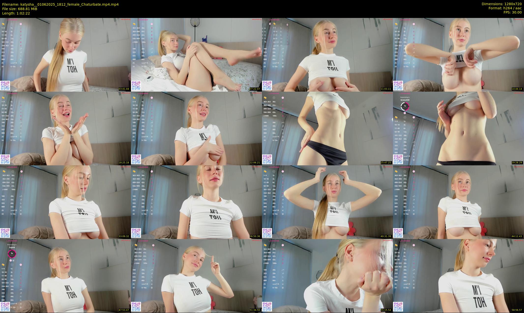 katysha_ — 63 minute Chaturbate female cam show recording, 720p, Jun 1, 2025