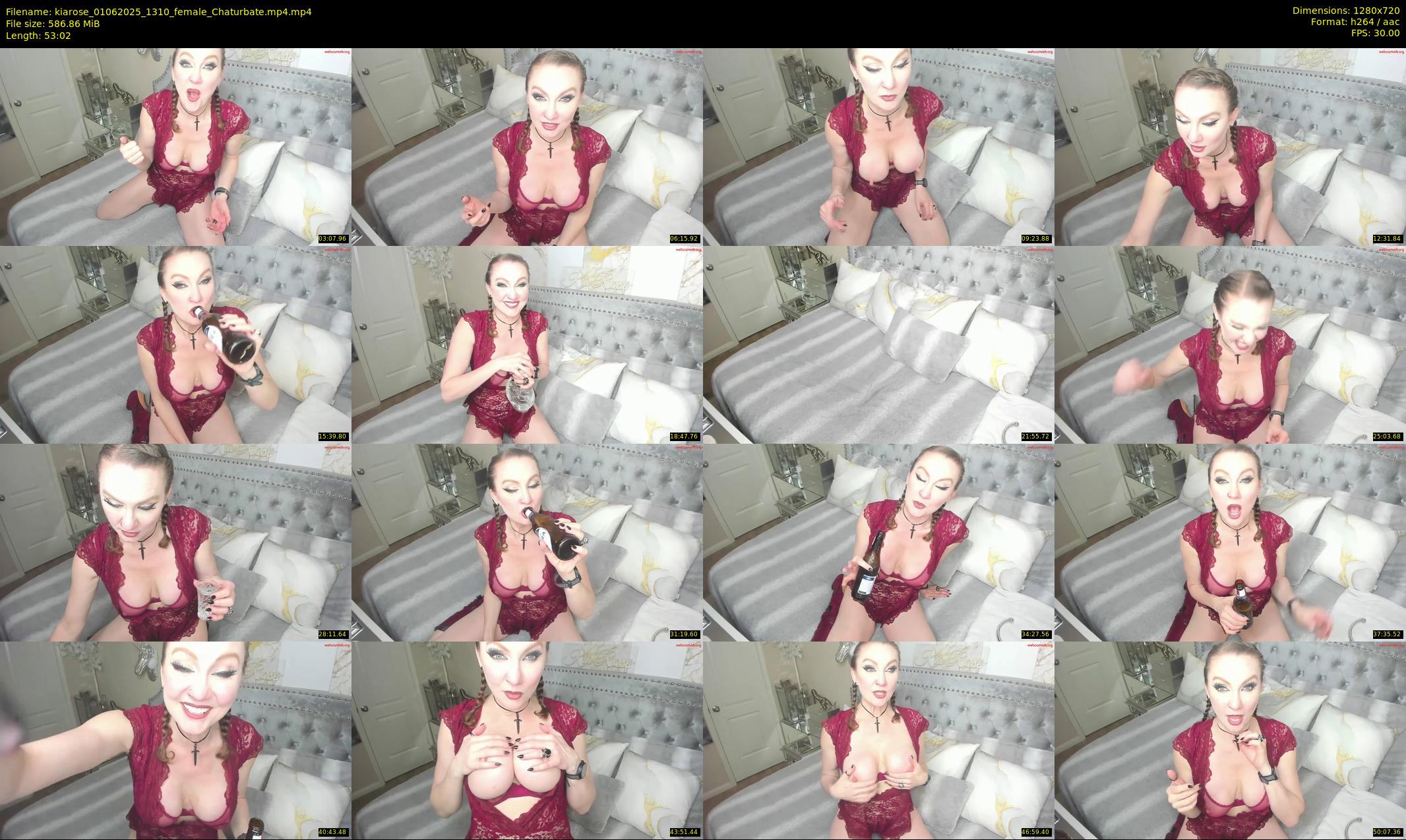kiarose — 54 minute Chaturbate female cam show recording, 720p, Jun 1, 2025