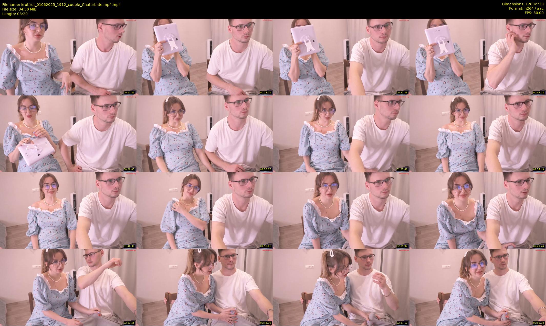 krutfrut — 4 minute Chaturbate couple cam show recording, 720p, Jun 1, 2025