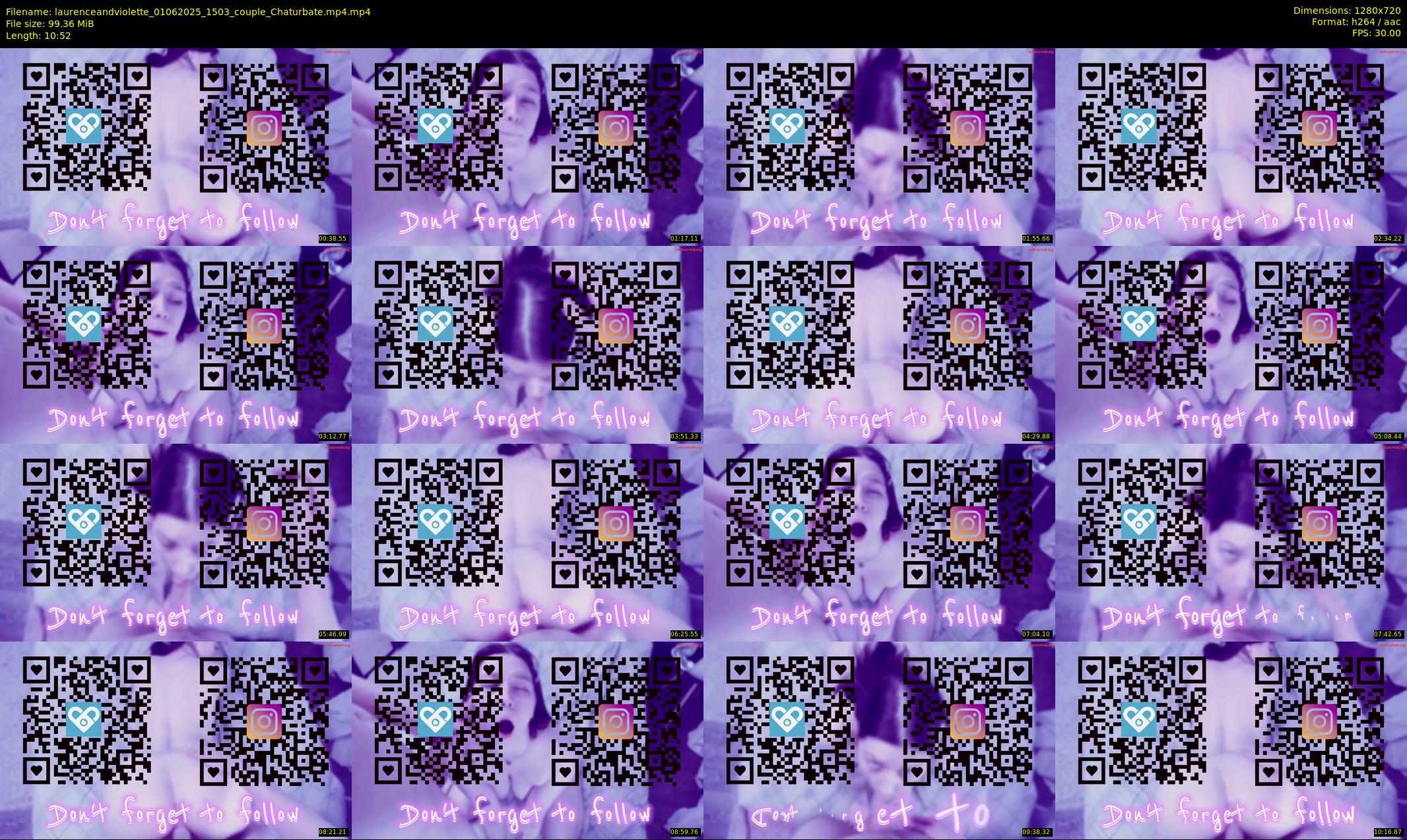 laurenceandviolette — 11 minute Chaturbate couple cam show recording, 720p, Jun 1, 2025