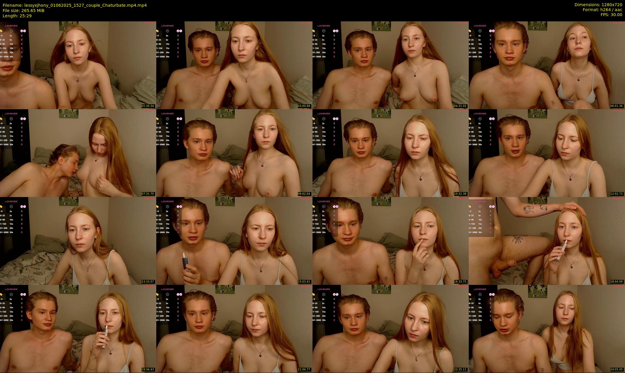 lessyxjhony — 26 minute Chaturbate couple cam show recording, 720p, Jun 1, 2025