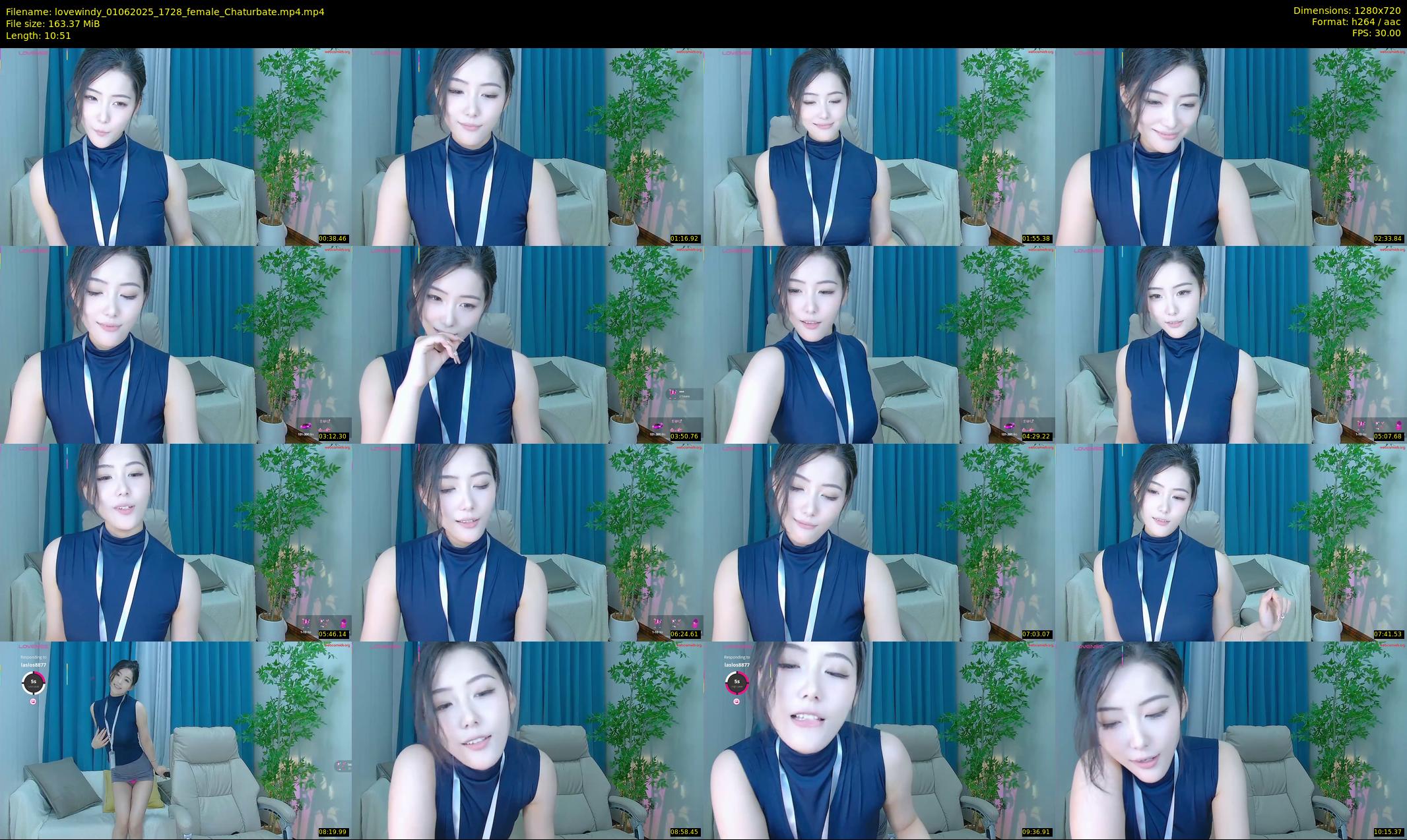 lovewindy — 11 minute Chaturbate female cam show recording, 720p, Jun 1, 2025