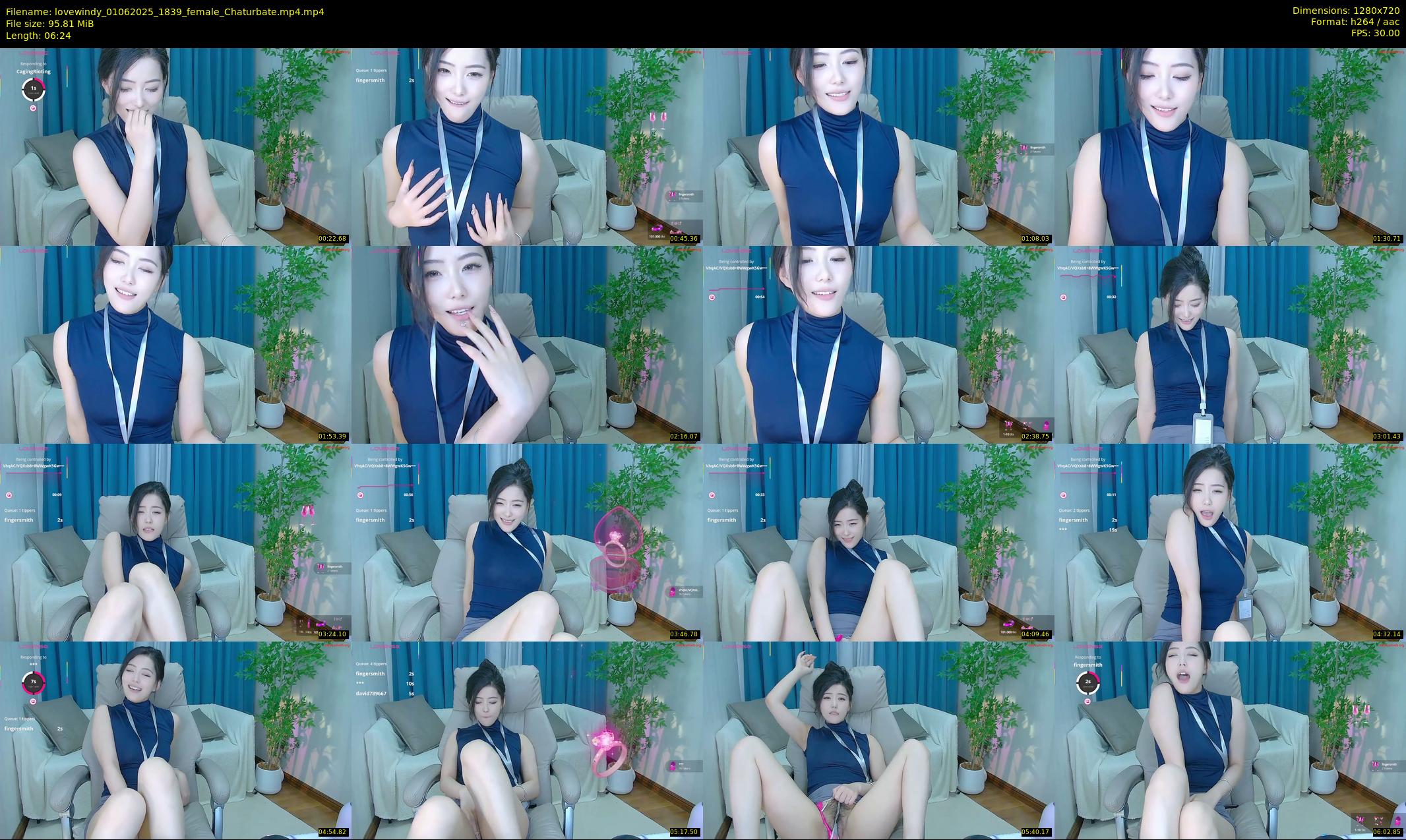 lovewindy — 7 minute Chaturbate female cam show recording, 720p, Jun 1, 2025