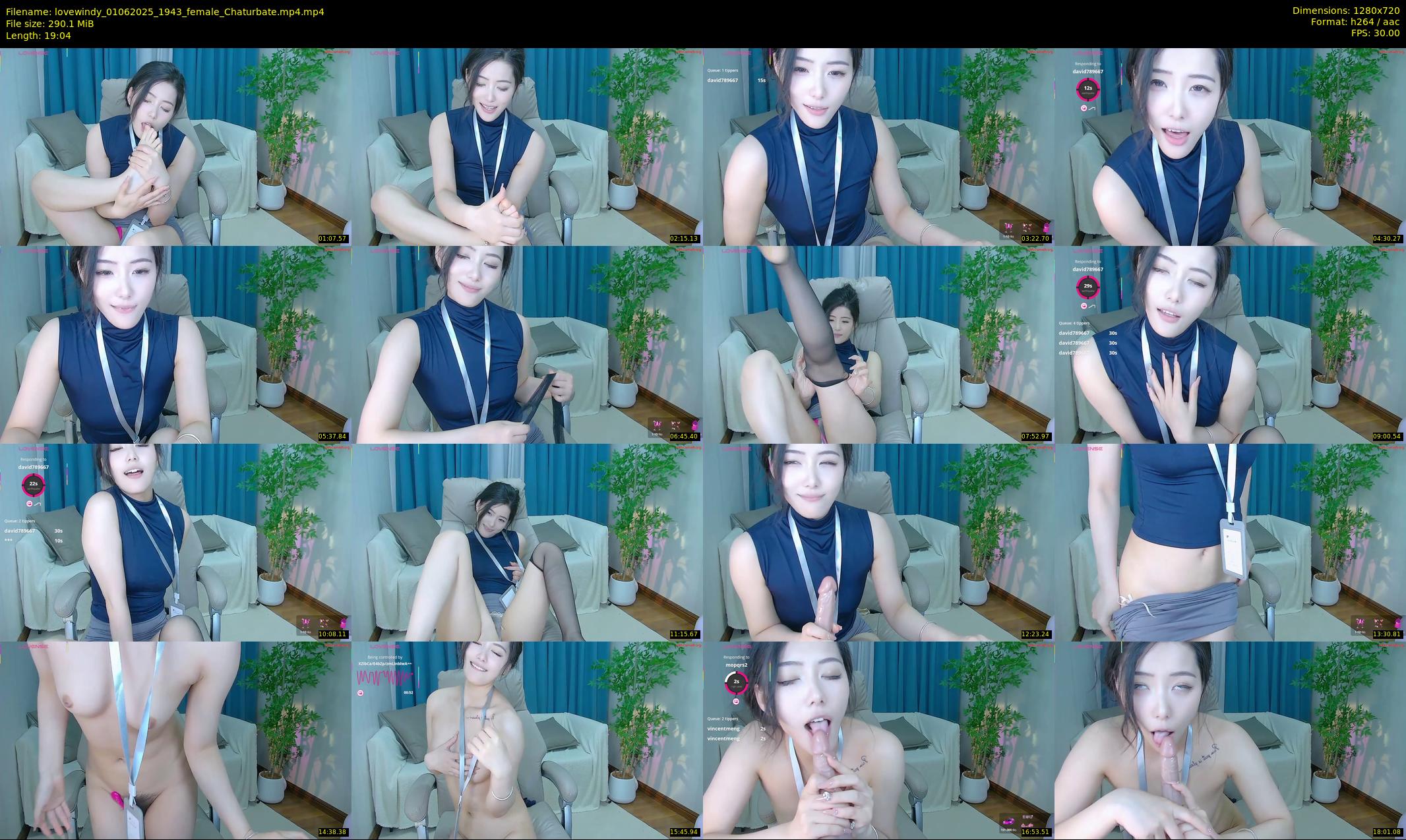 lovewindy — 20 minute Chaturbate female cam show recording, 720p, Jun 1, 2025