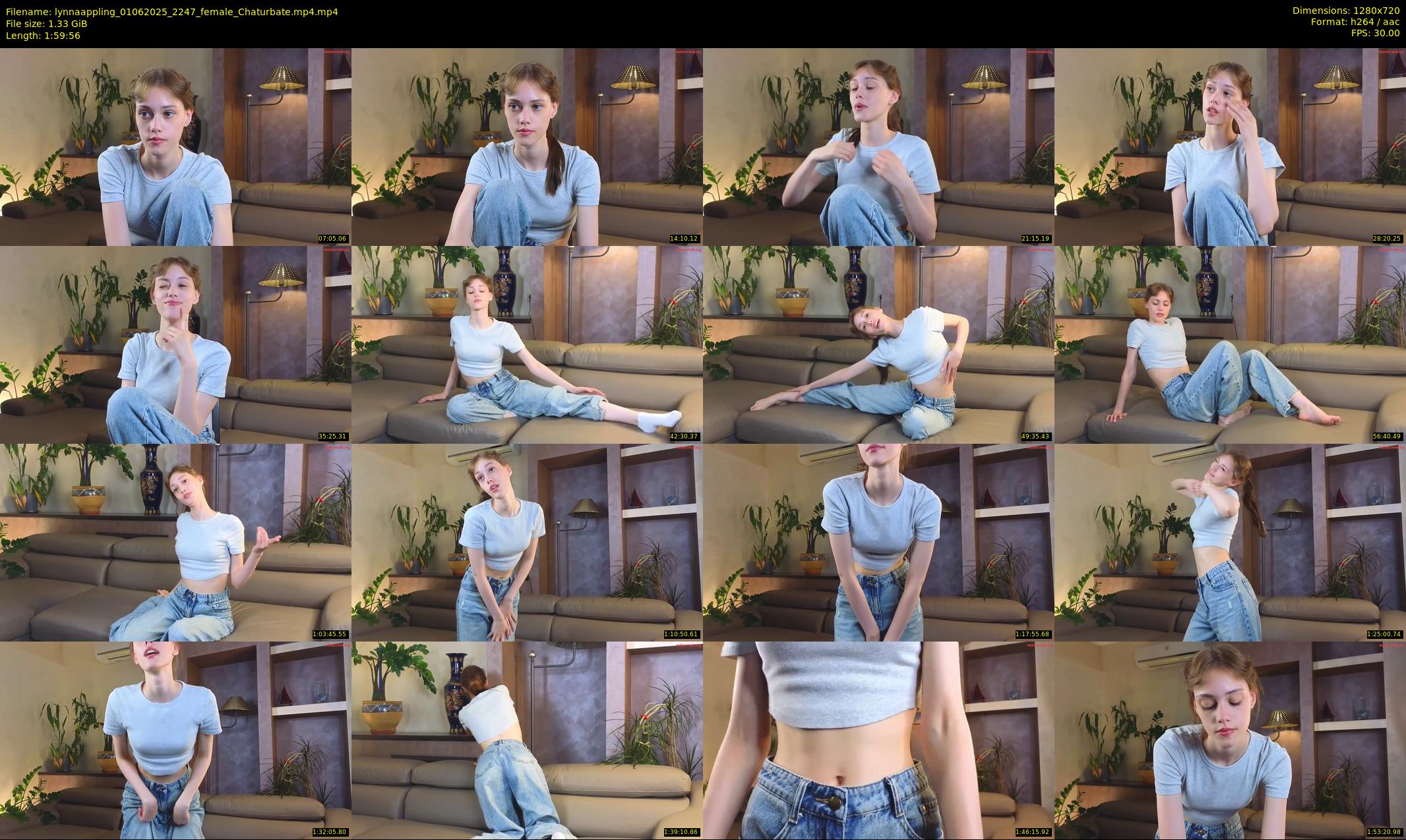 lynnaappling — 120 minute Chaturbate female cam show recording, 720p, Jun 1, 2025