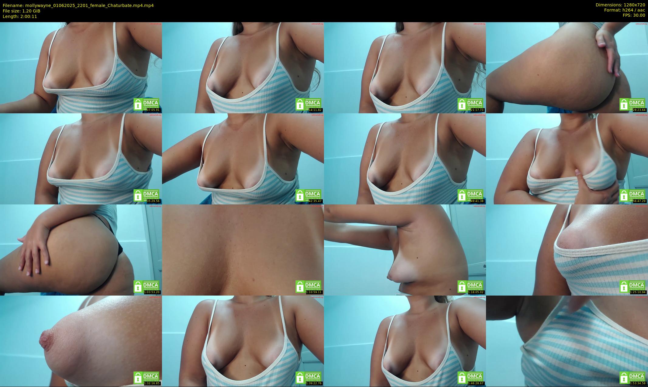 mollywayne — 121 minute Chaturbate female cam show recording, 720p, Jun 1, 2025