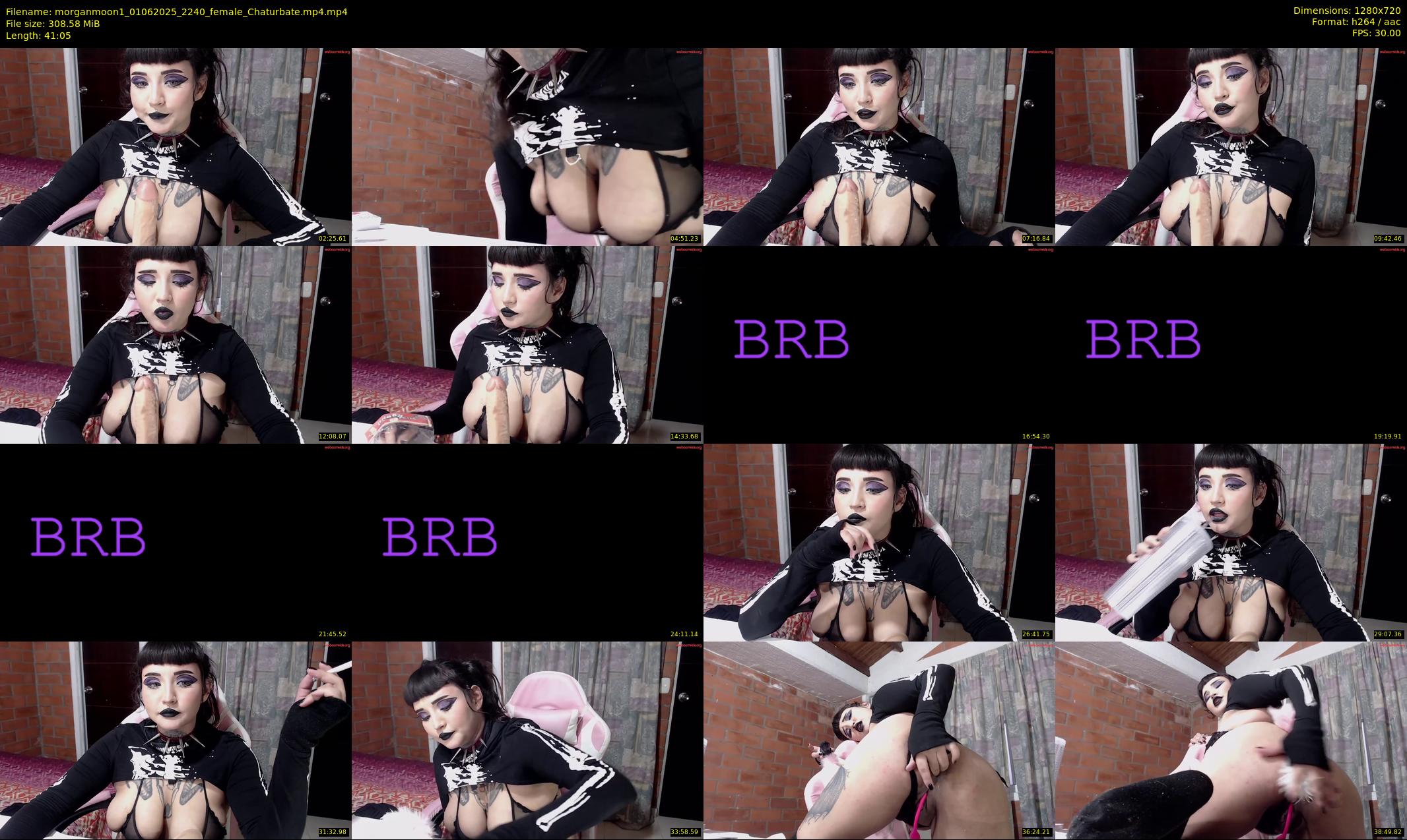 morganmoon1 — 42 minute Chaturbate female cam show recording, 720p, Jun 1, 2025