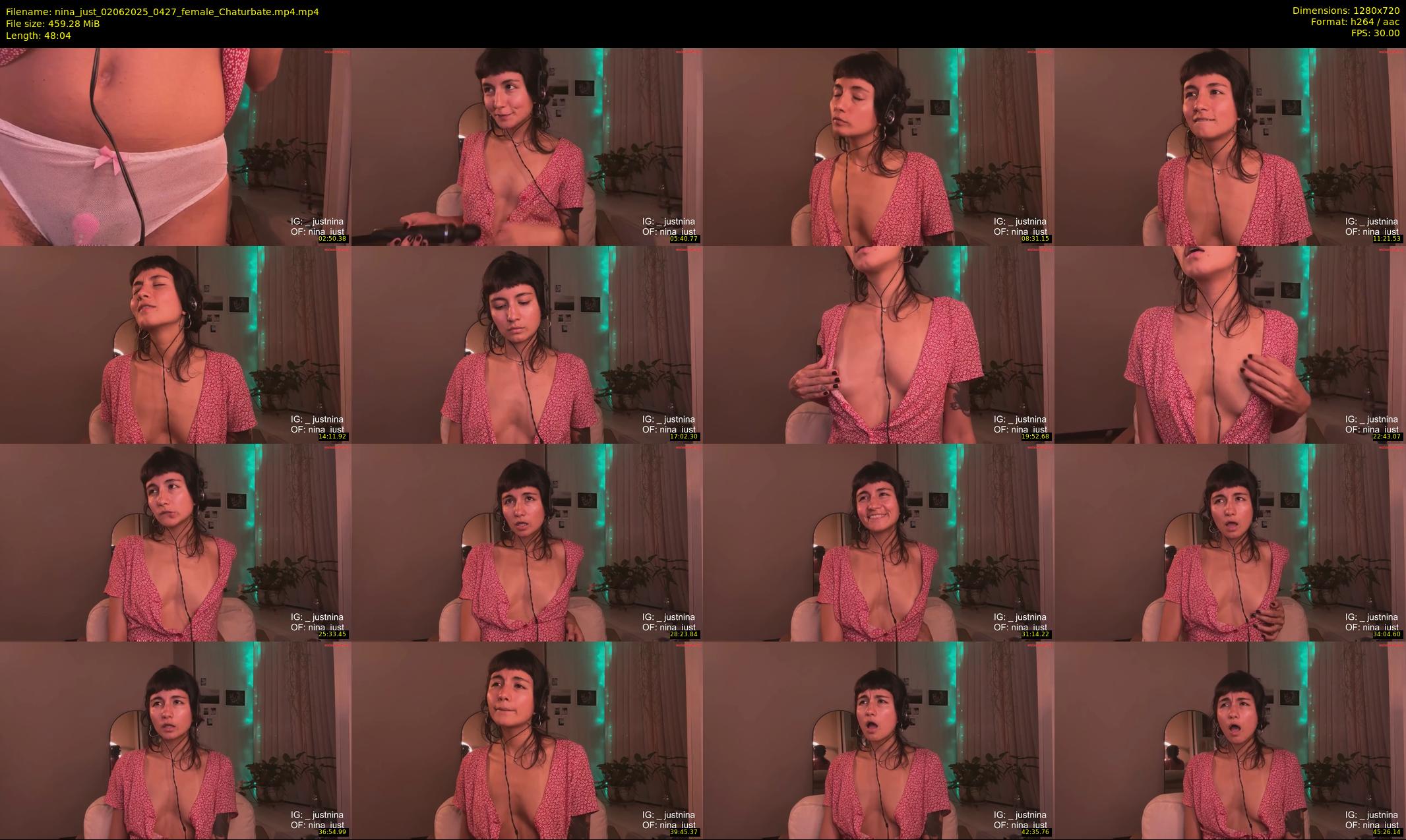 nina_just — 49 minute Chaturbate female cam show recording, 720p, Jun 2, 2025