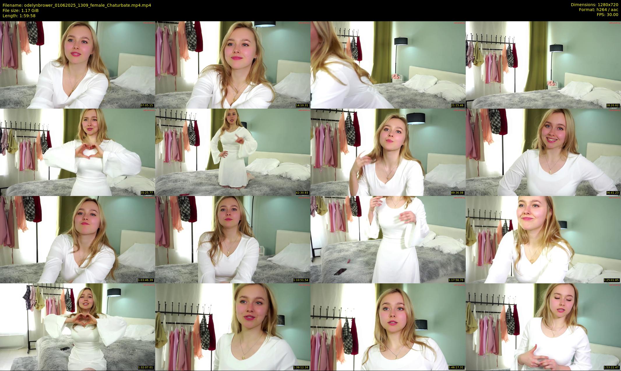 odelynbrower — 120 minute Chaturbate female cam show recording, 720p, Jun 1, 2025