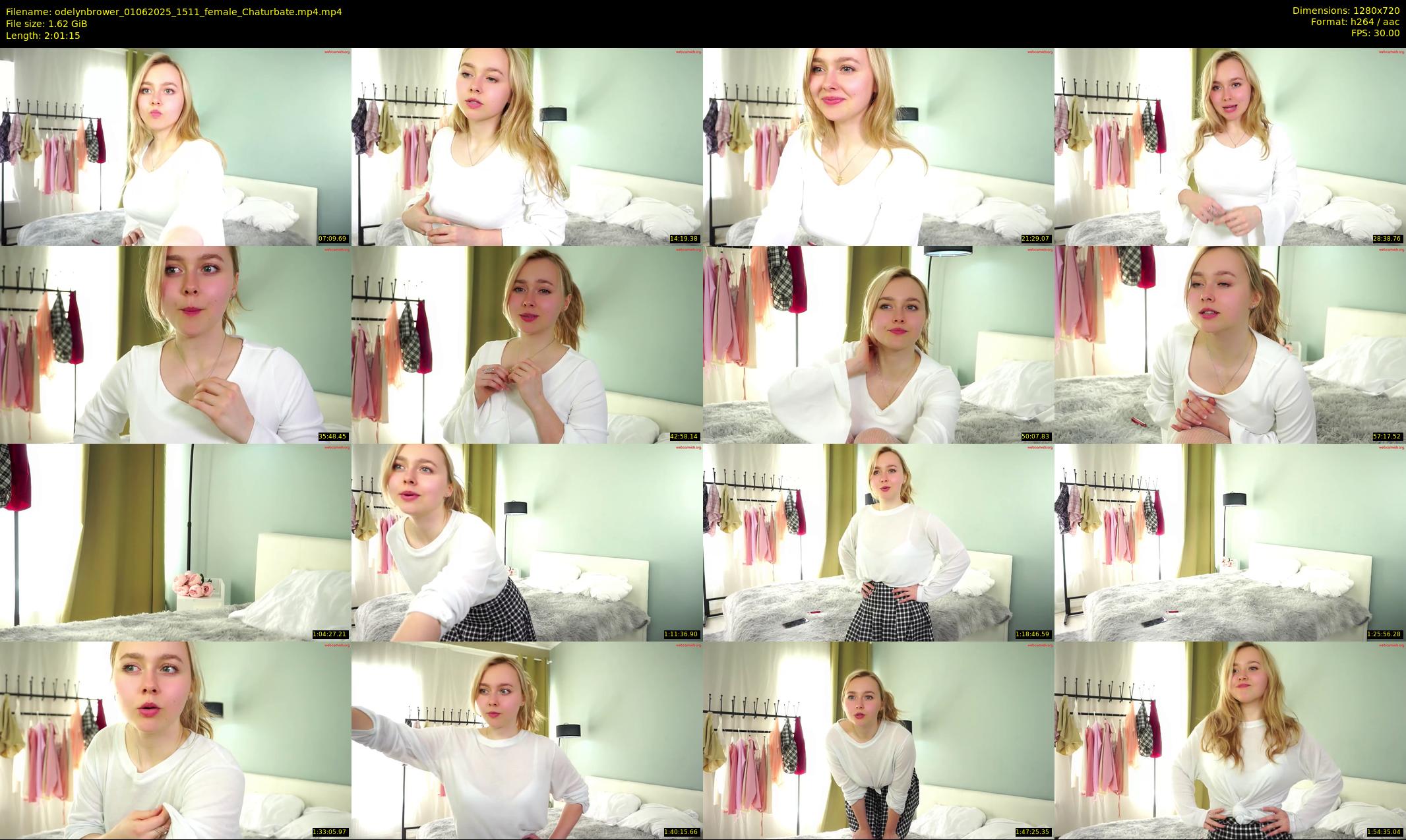 odelynbrower — 122 minute Chaturbate female cam show recording, 720p, Jun 1, 2025