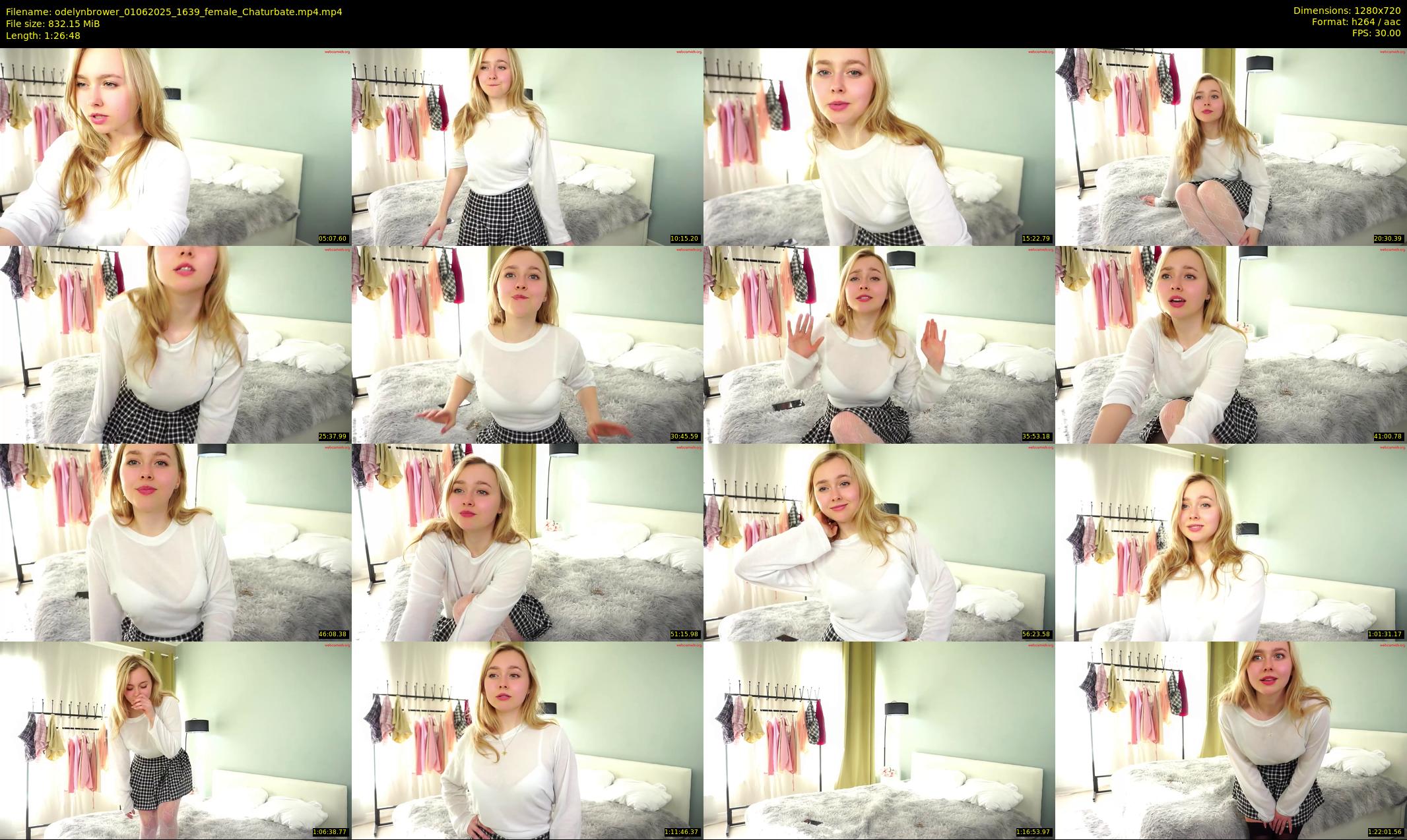 odelynbrower — 87 minute Chaturbate female cam show recording, 720p, Jun 1, 2025