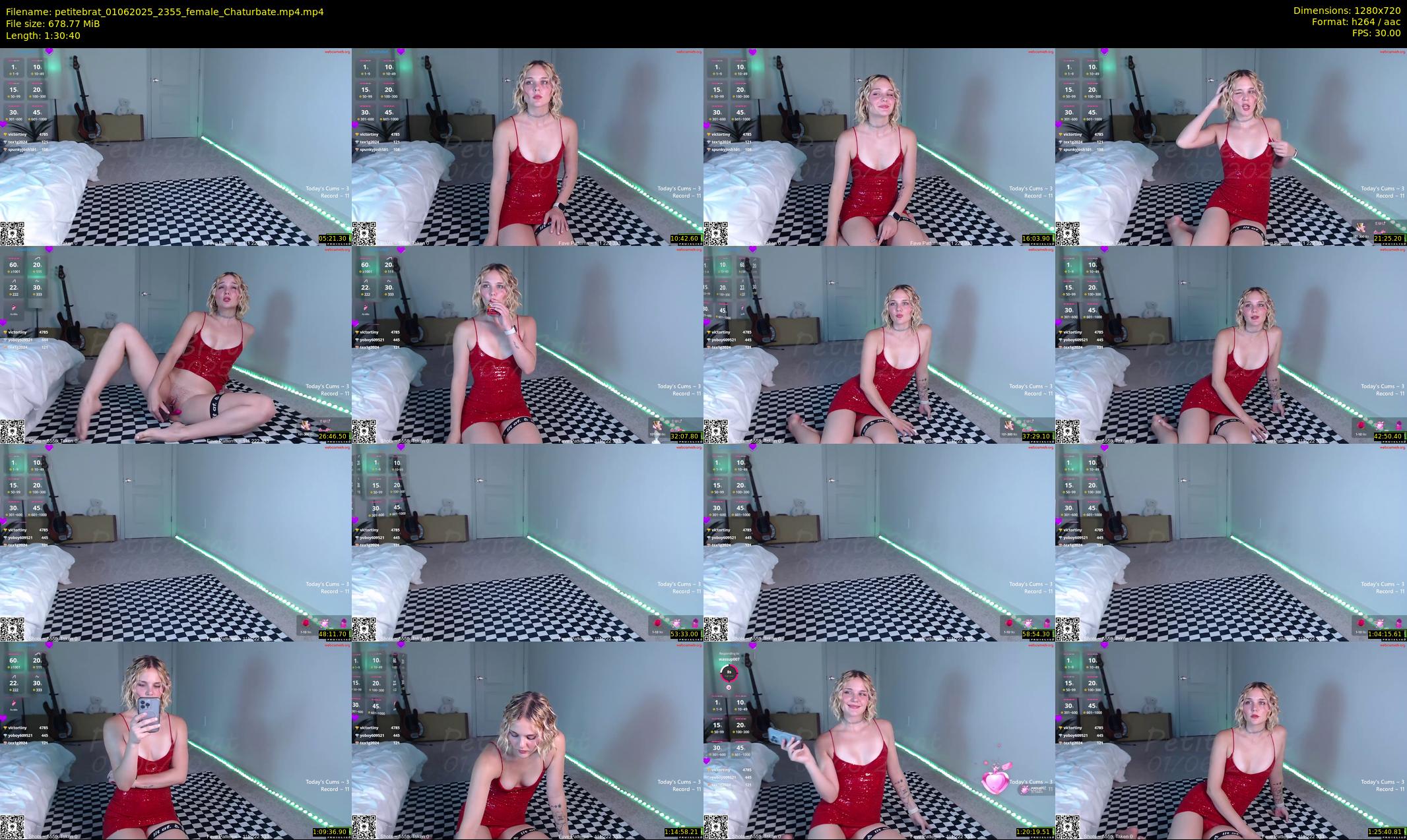 petitebrat — 91 minute Chaturbate female cam show recording, 720p, Jun 1, 2025