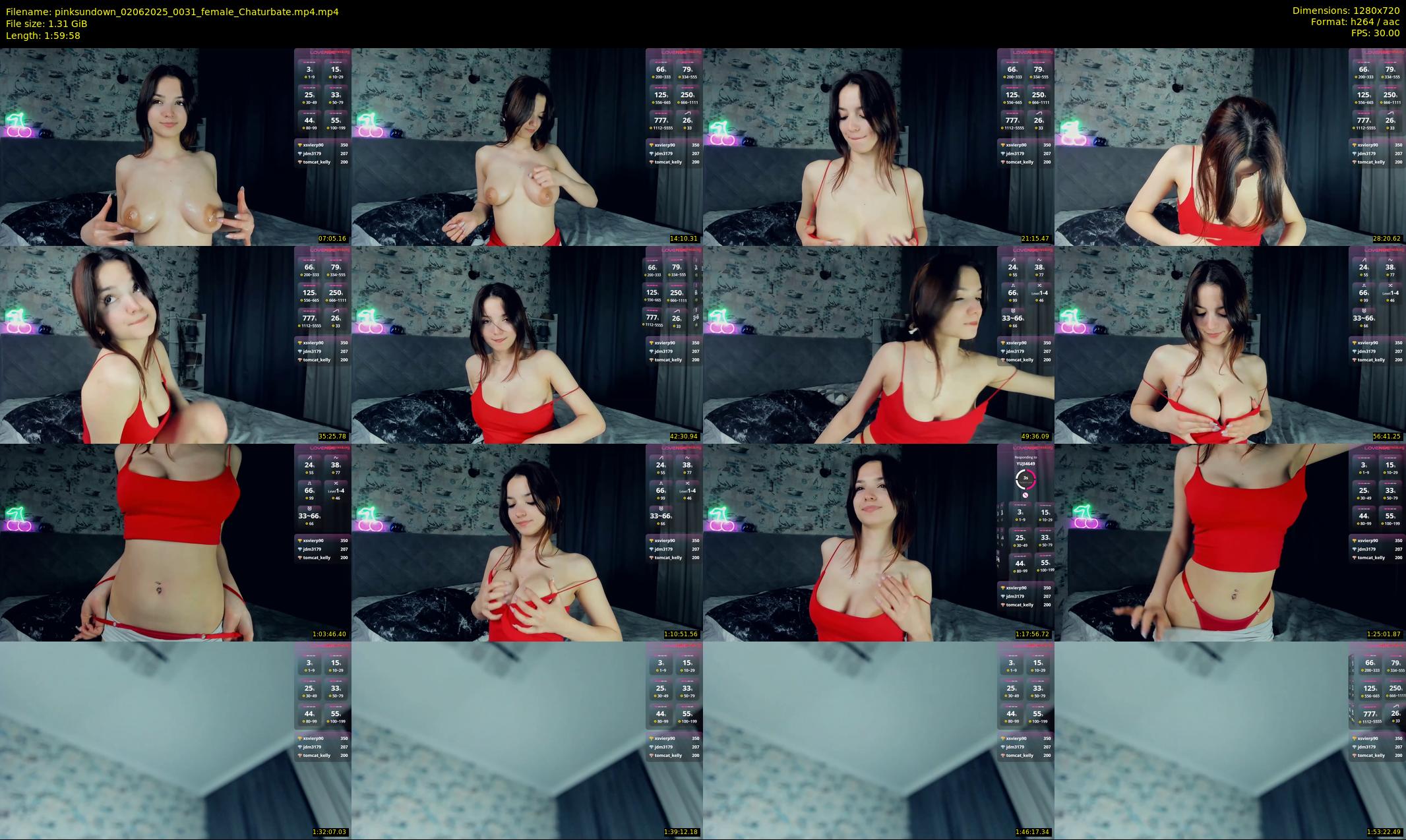 pinksundown — 120 minute Chaturbate female cam show recording, 720p, Jun 2, 2025