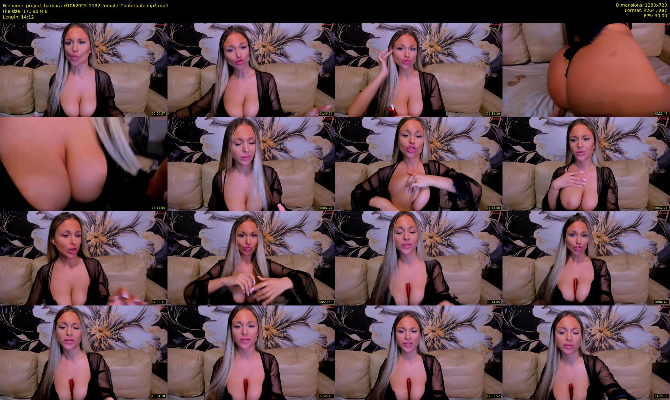 project_barbara — 15 minute Chaturbate female cam show recording, 720p, Jun 1, 2025
