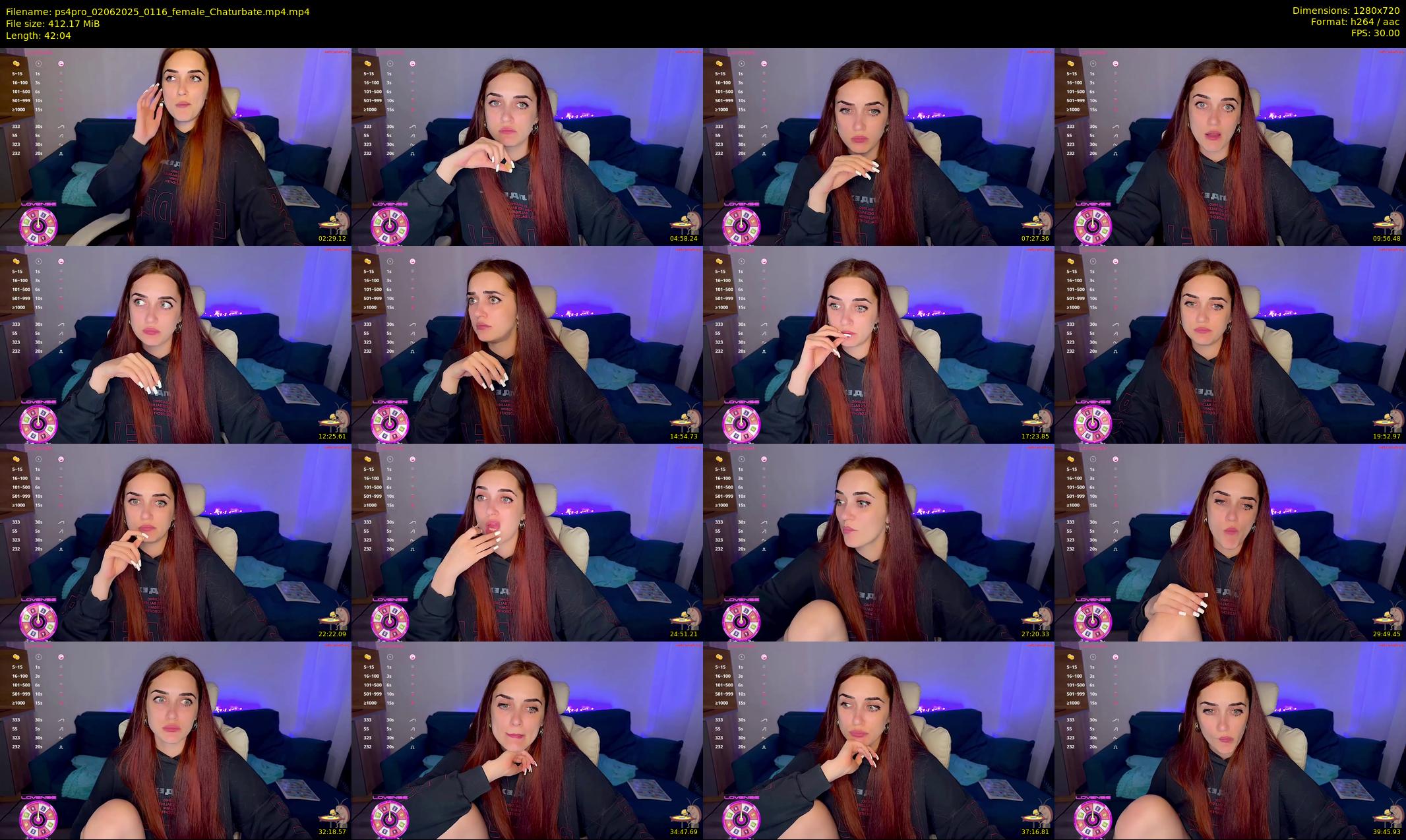 ps4pro — 43 minute Chaturbate female cam show recording, 720p, Jun 2, 2025