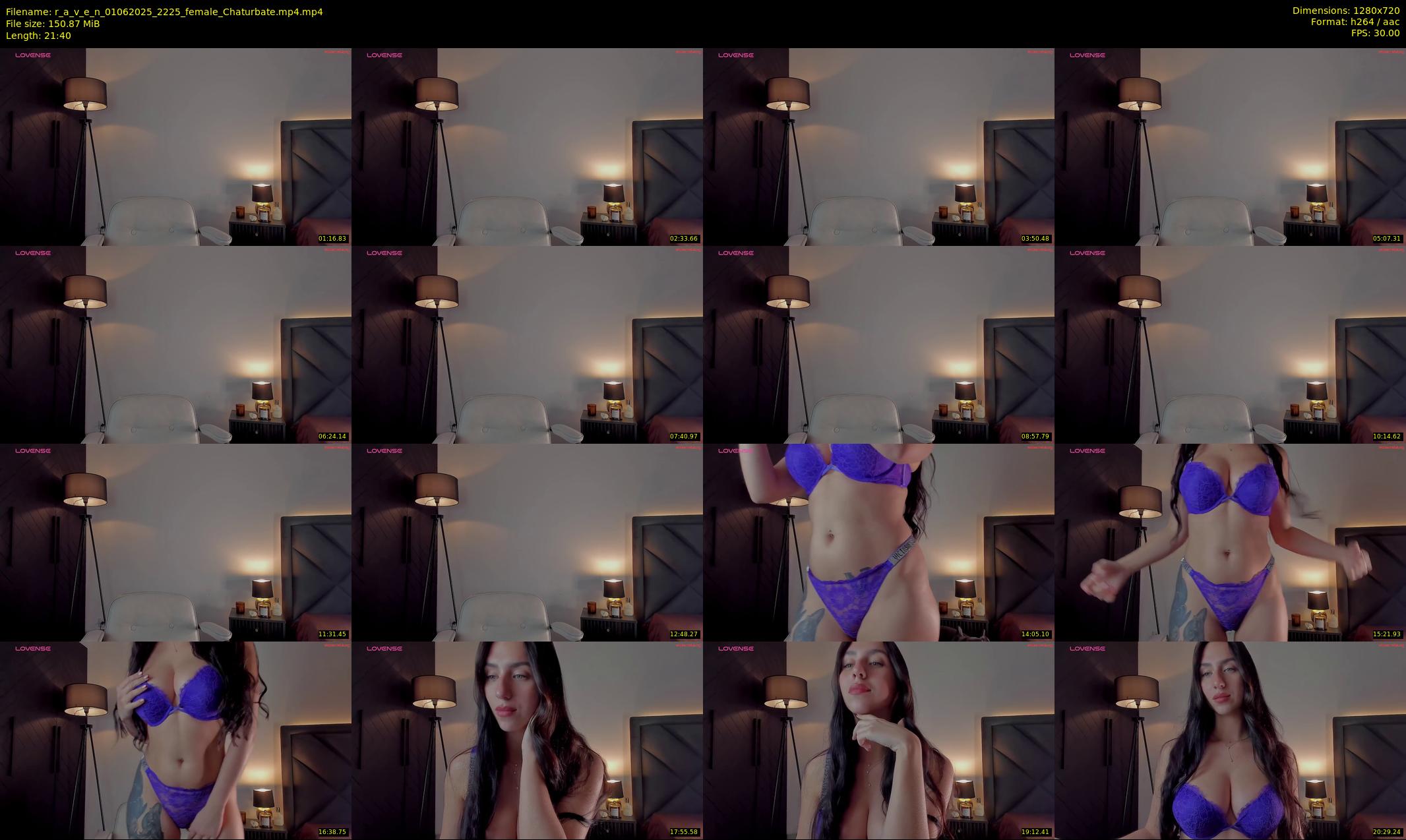 r_a_v_e_n — 22 minute Chaturbate female cam show recording, 720p, Jun 1, 2025