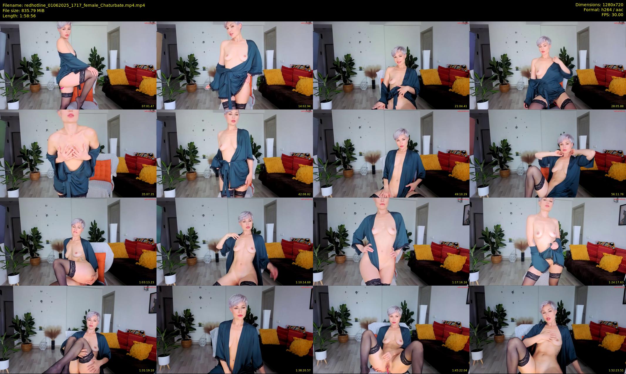 redhotline — 119 minute Chaturbate female cam show recording, 720p, Jun 1, 2025