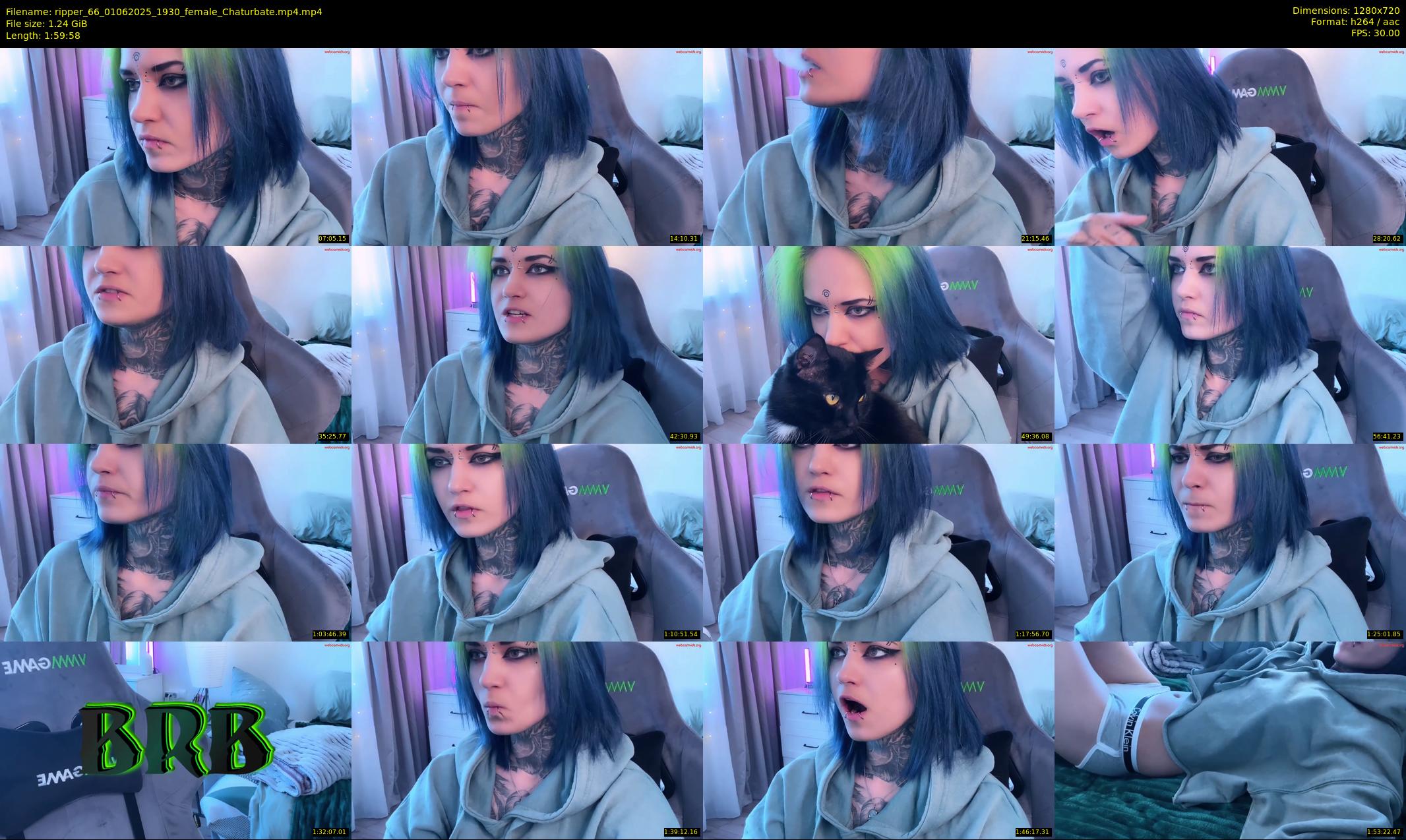ripper_66 — 120 minute Chaturbate female cam show recording, 720p, Jun 1, 2025
