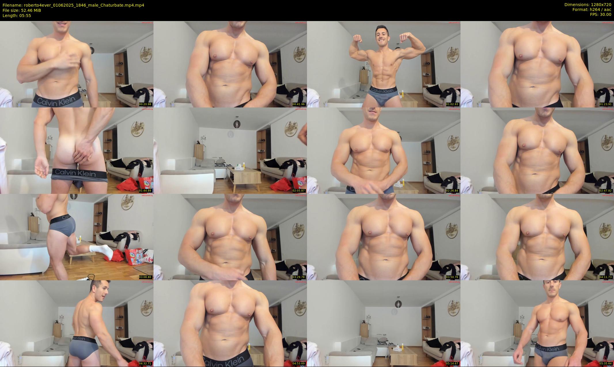 roberto4ever — 6 minute Chaturbate male cam show recording, 720p, Jun 1, 2025