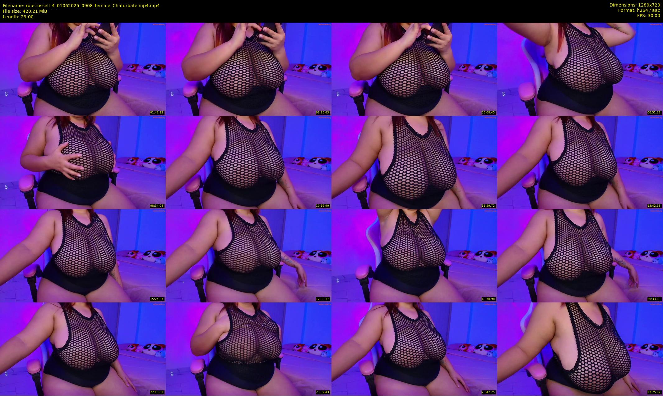 rousrossell_4 — 29 minute Chaturbate female cam show recording, 720p, Jun 1, 2025