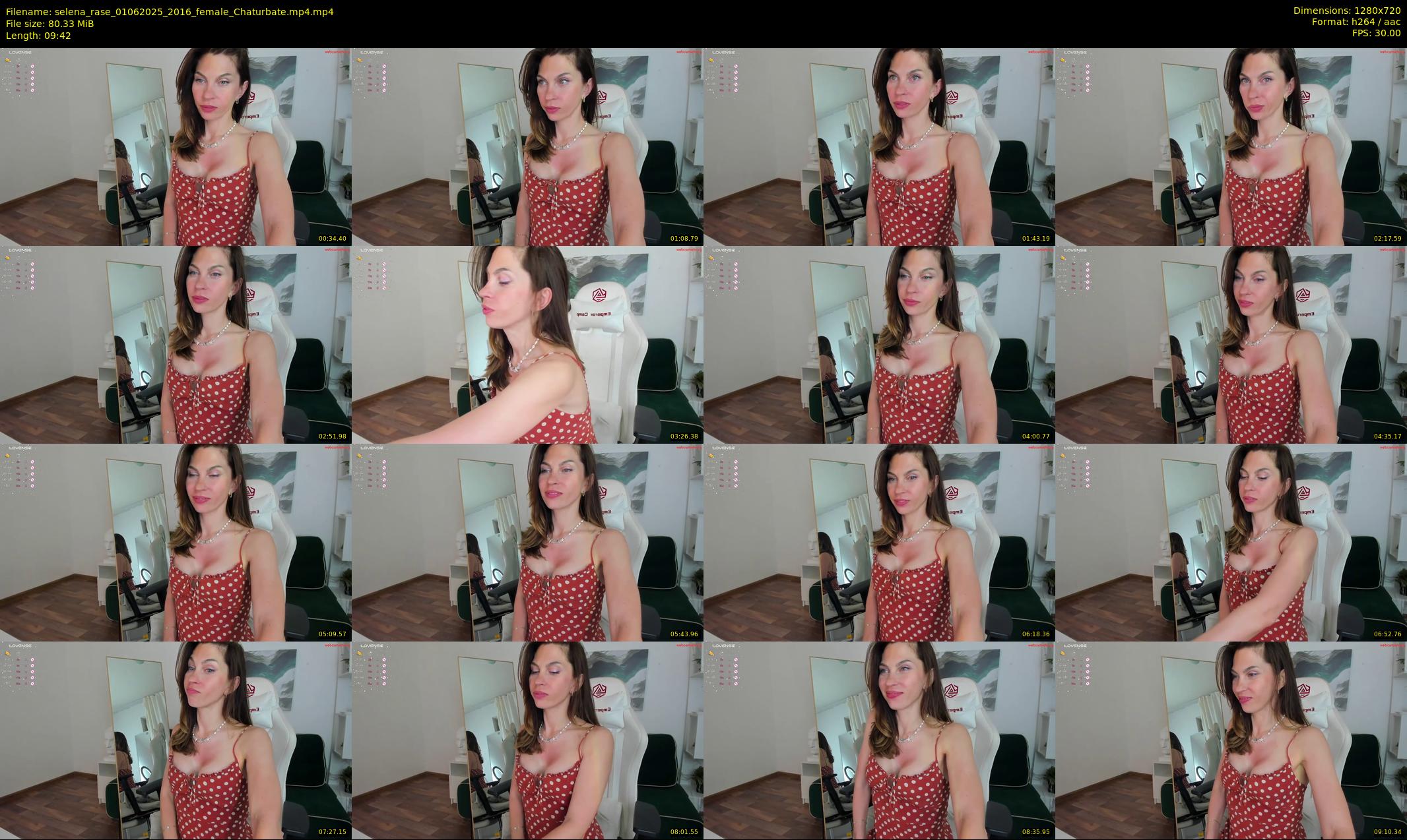 selena_rase — 10 minute Chaturbate female cam show recording, 720p, Jun 1, 2025