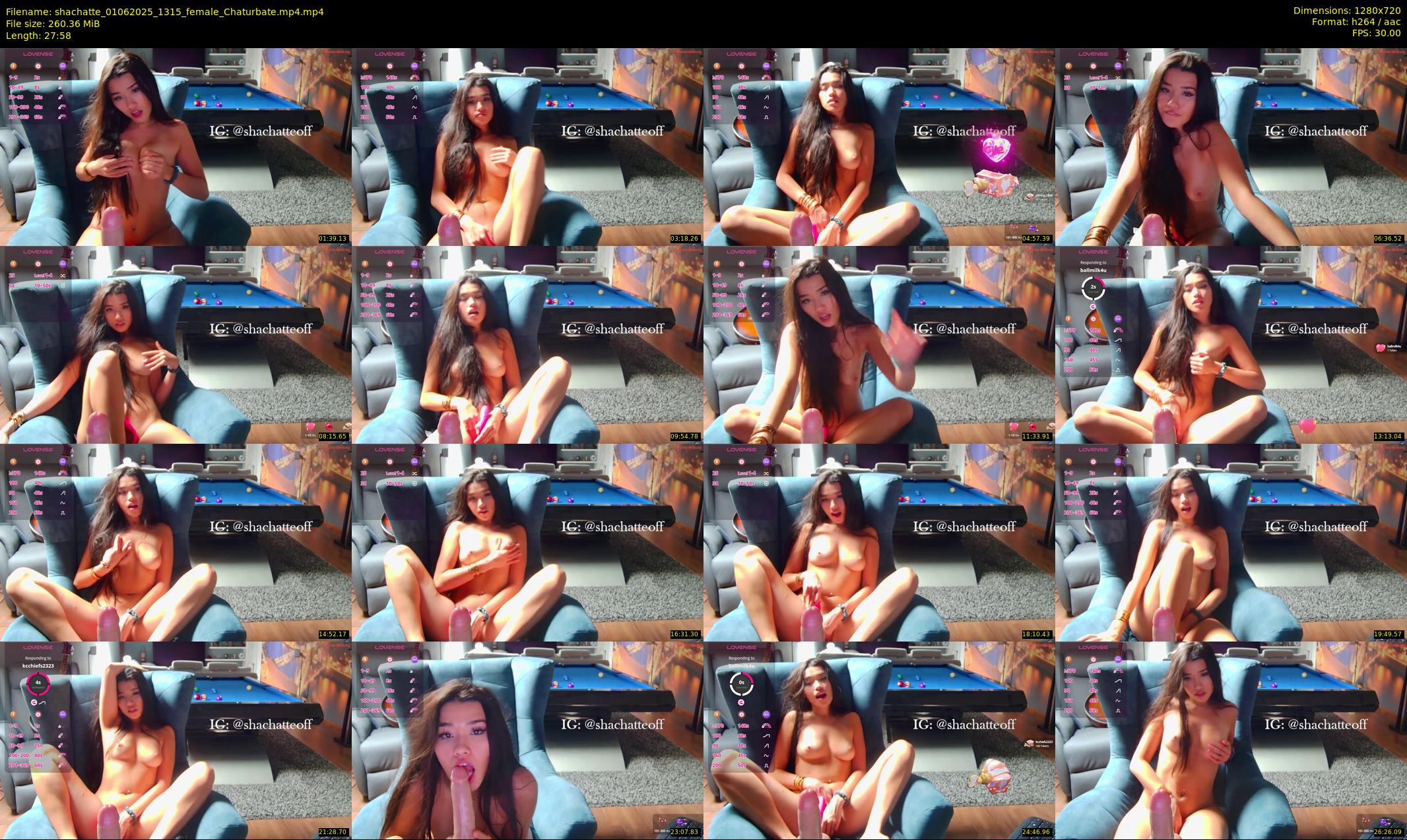 shachatte — 28 minute Chaturbate couple cam show recording, 720p, Jun 1, 2025