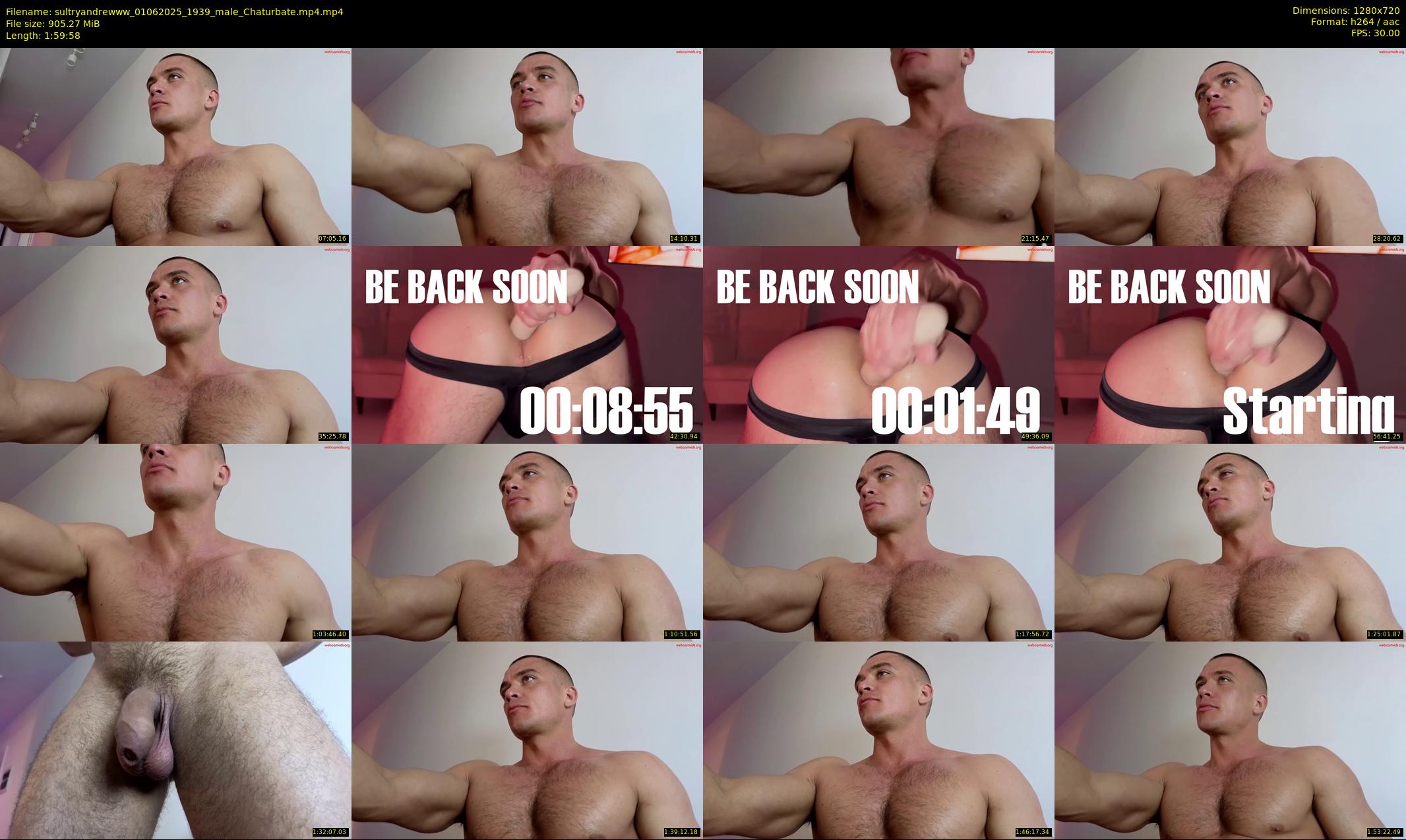 sultryandrewww — 120 minute Chaturbate male cam show recording, 720p, Jun 1, 2025