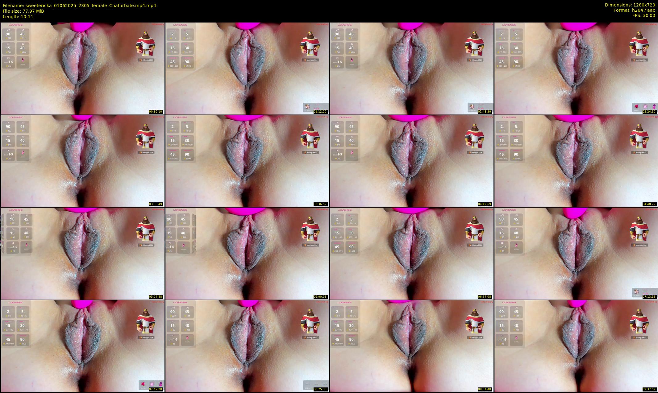 sweetericka — 11 minute Chaturbate couple cam show recording, 720p, Jun 1, 2025