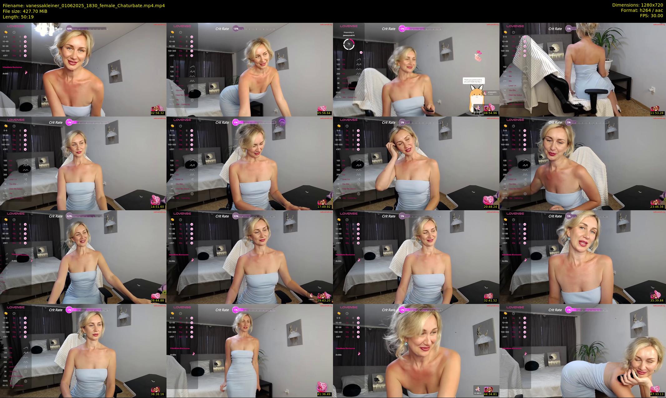 vanessakleiner — 51 minute Chaturbate female cam show recording, 720p, Jun 1, 2025