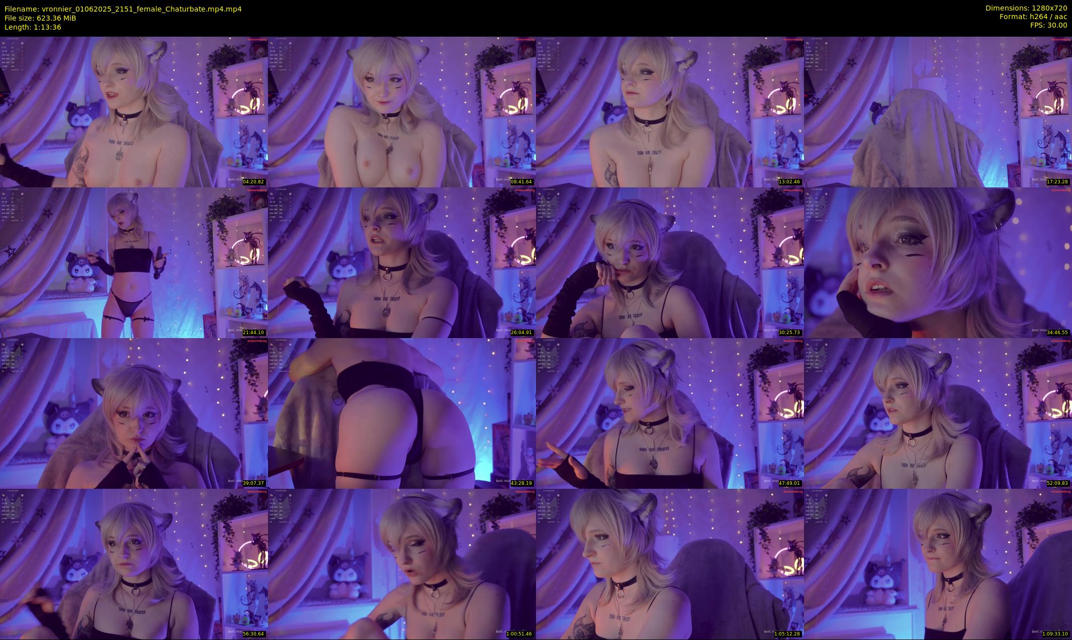 vronnier — 74 minute Chaturbate female cam show recording, 720p, Jun 1, 2025