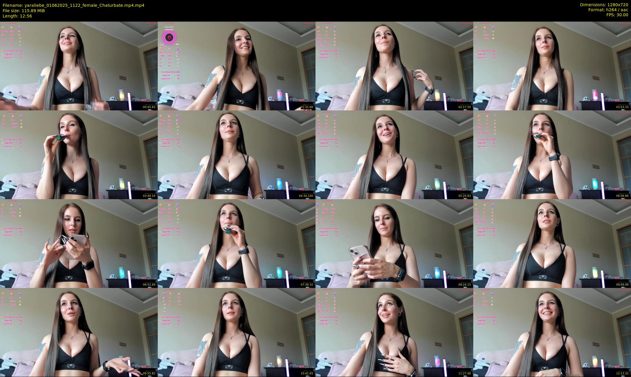 yaraliebe — 13 minute Chaturbate female cam show recording, 720p, Jun 1, 2025