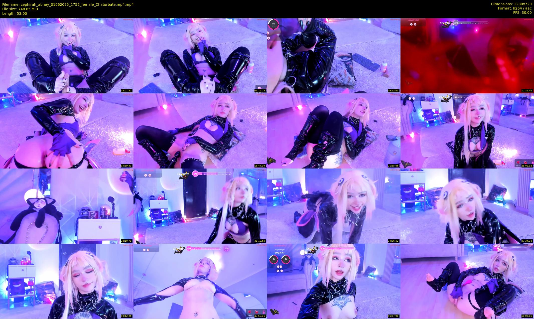 zephirah_abney — 53 minute Chaturbate female cam show recording, 720p, Jun 1, 2025