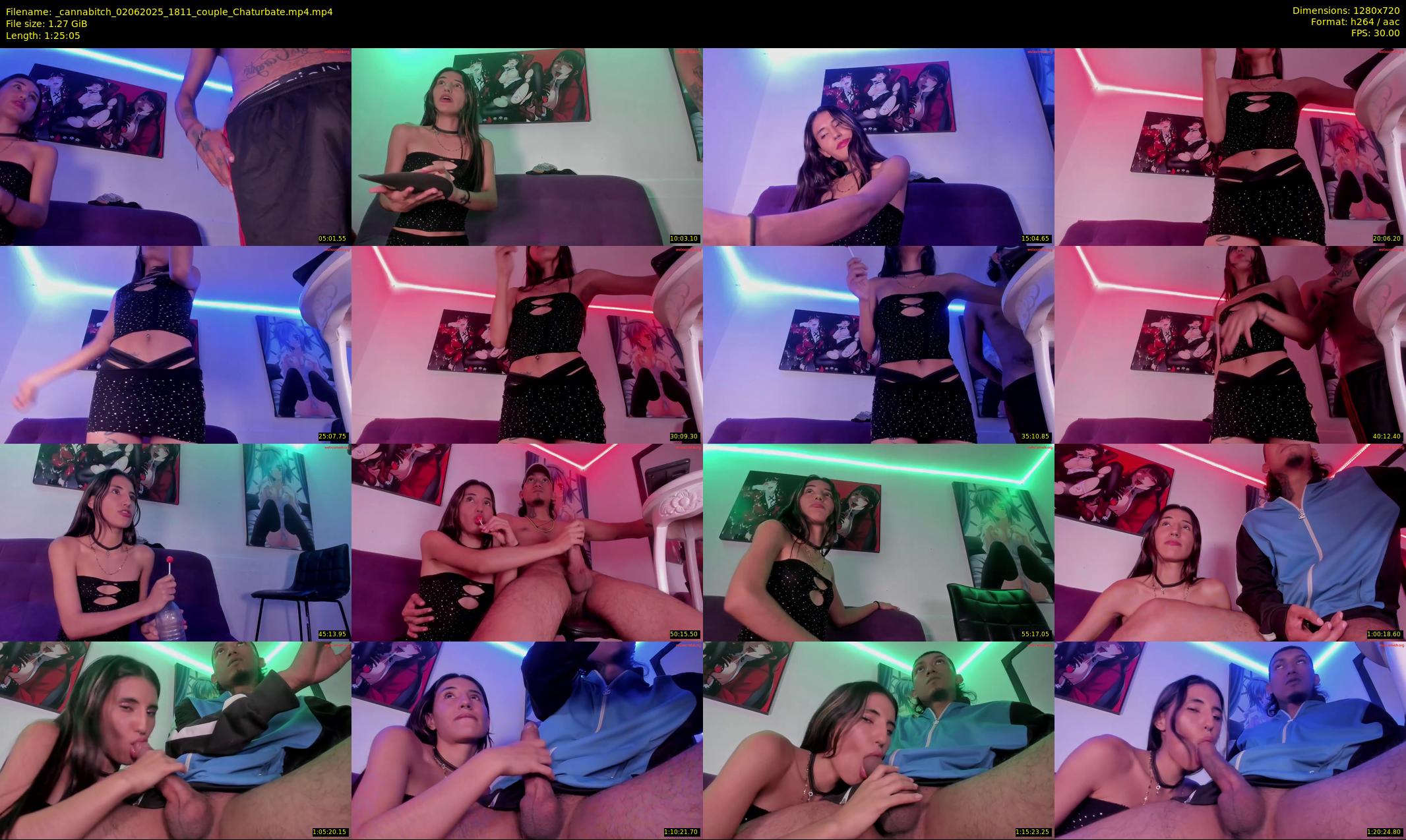_cannabitch — 86 minute Chaturbate couple cam show recording, 720p, Jun 2, 2025