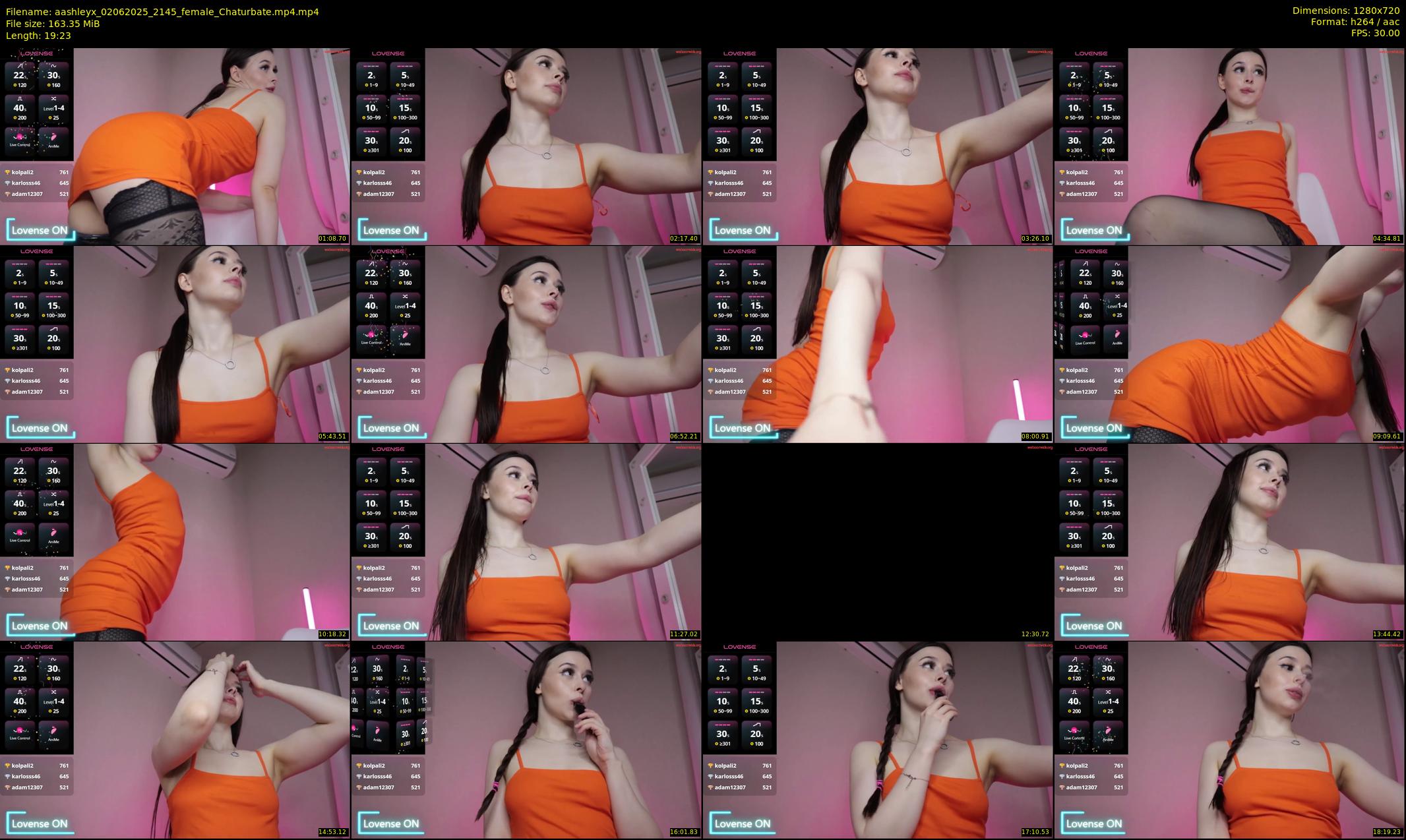 aashleyx — 20 minute Chaturbate couple cam show recording, 720p, Jun 2, 2025