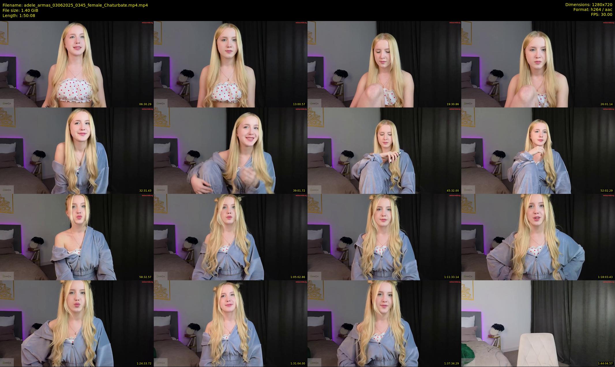 adele_armas — 111 minute Chaturbate female cam show recording, 720p, Jun 3, 2025