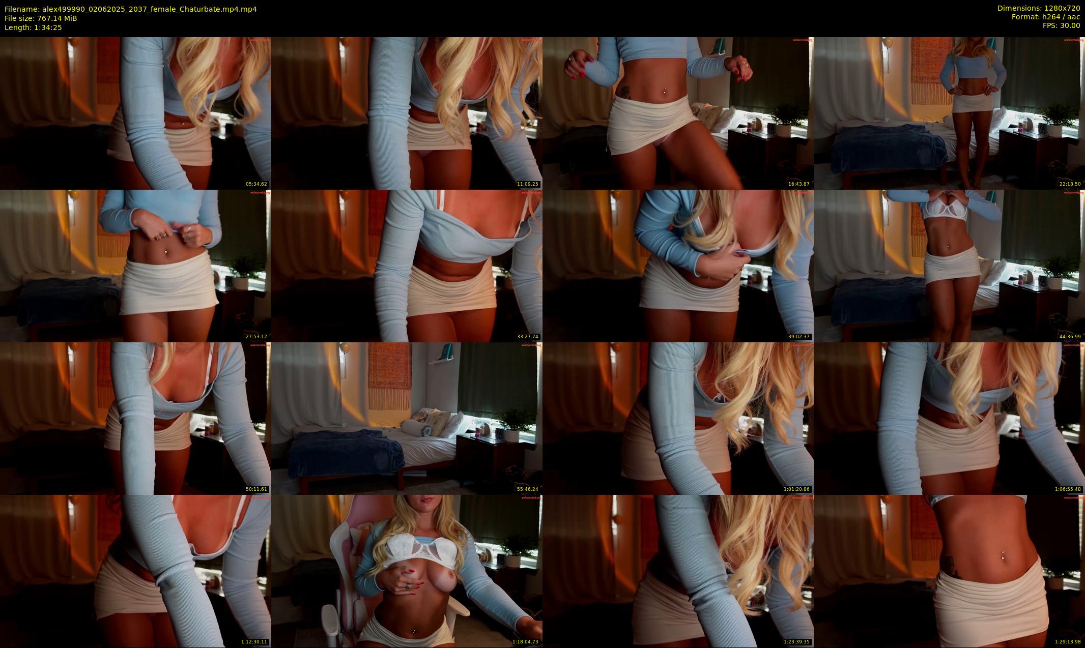 alex499990 — 95 minute Chaturbate female cam show recording, 720p, Jun 2, 2025
