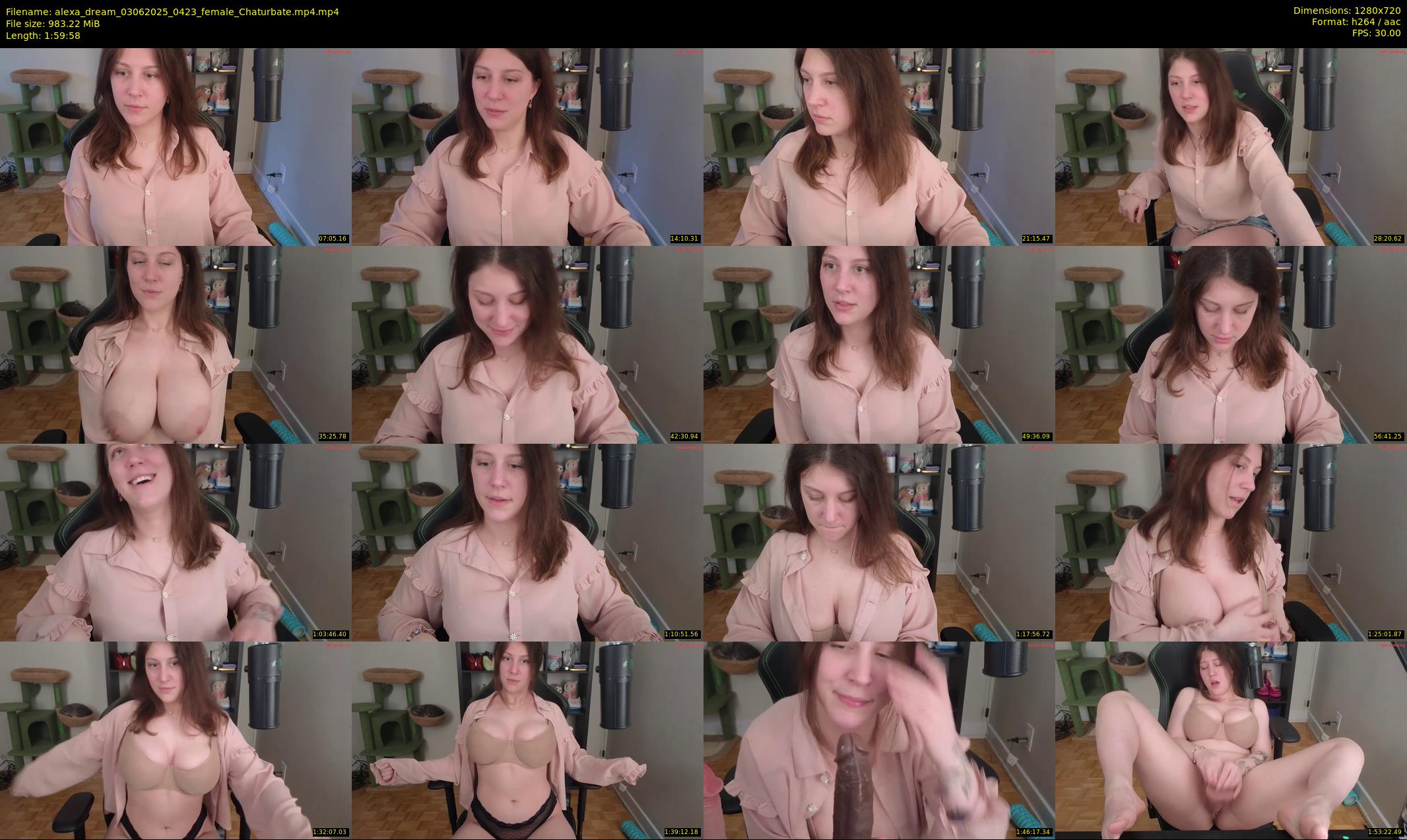 alexa_dream — 120 minute Chaturbate female cam show recording, 720p, Jun 3, 2025