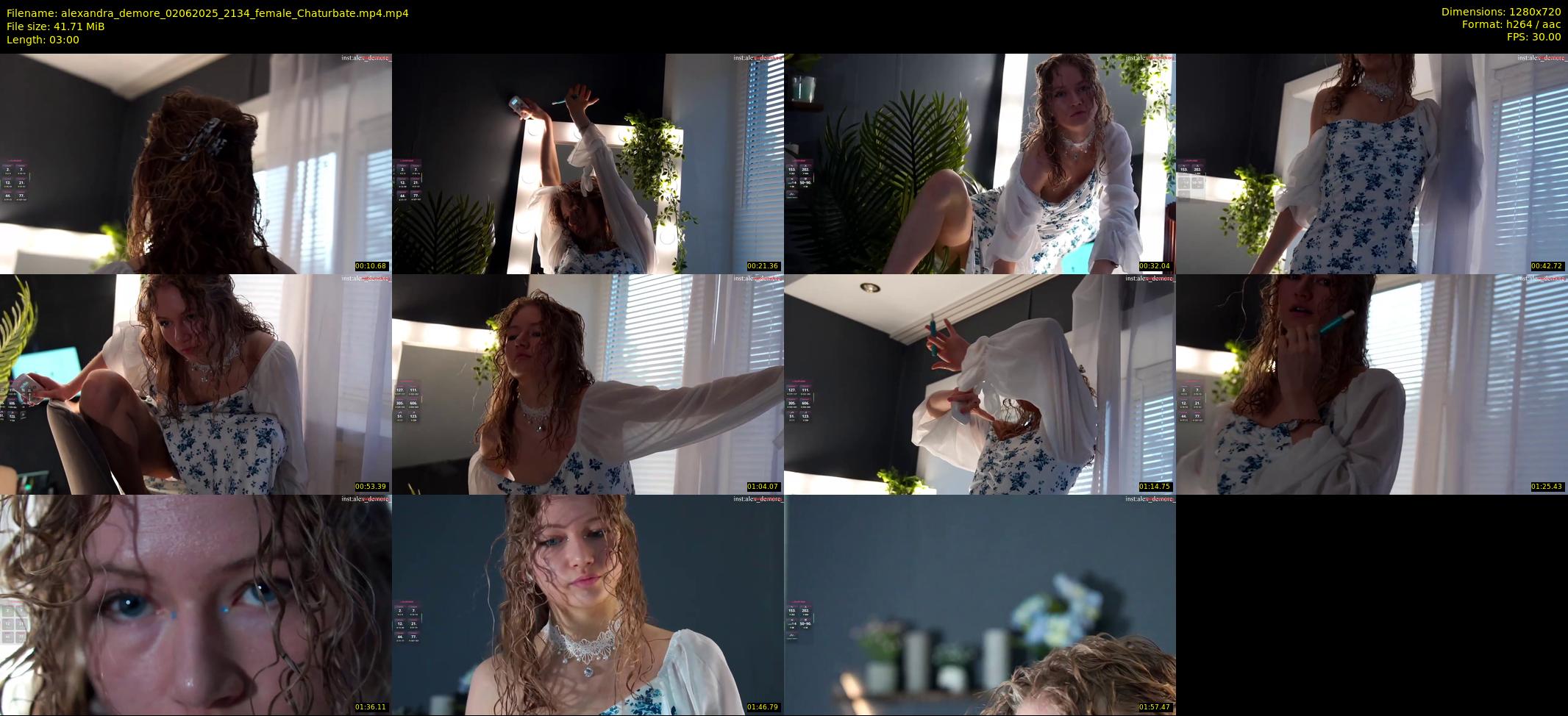 alexandra_demore — 3 minute Chaturbate female cam show recording, 720p, Jun 2, 2025