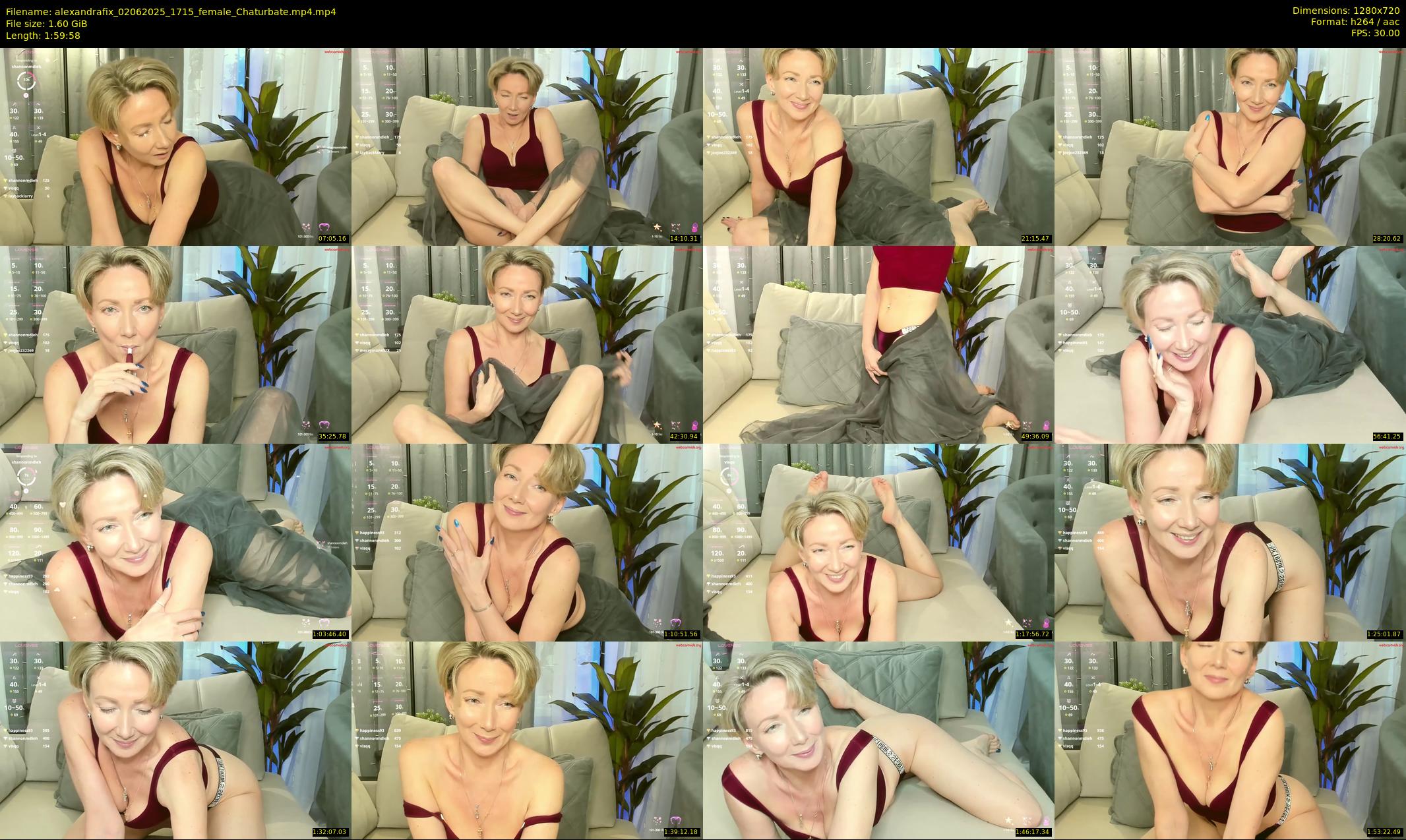alexandrafix — 120 minute Chaturbate female cam show recording, 720p, Jun 2, 2025