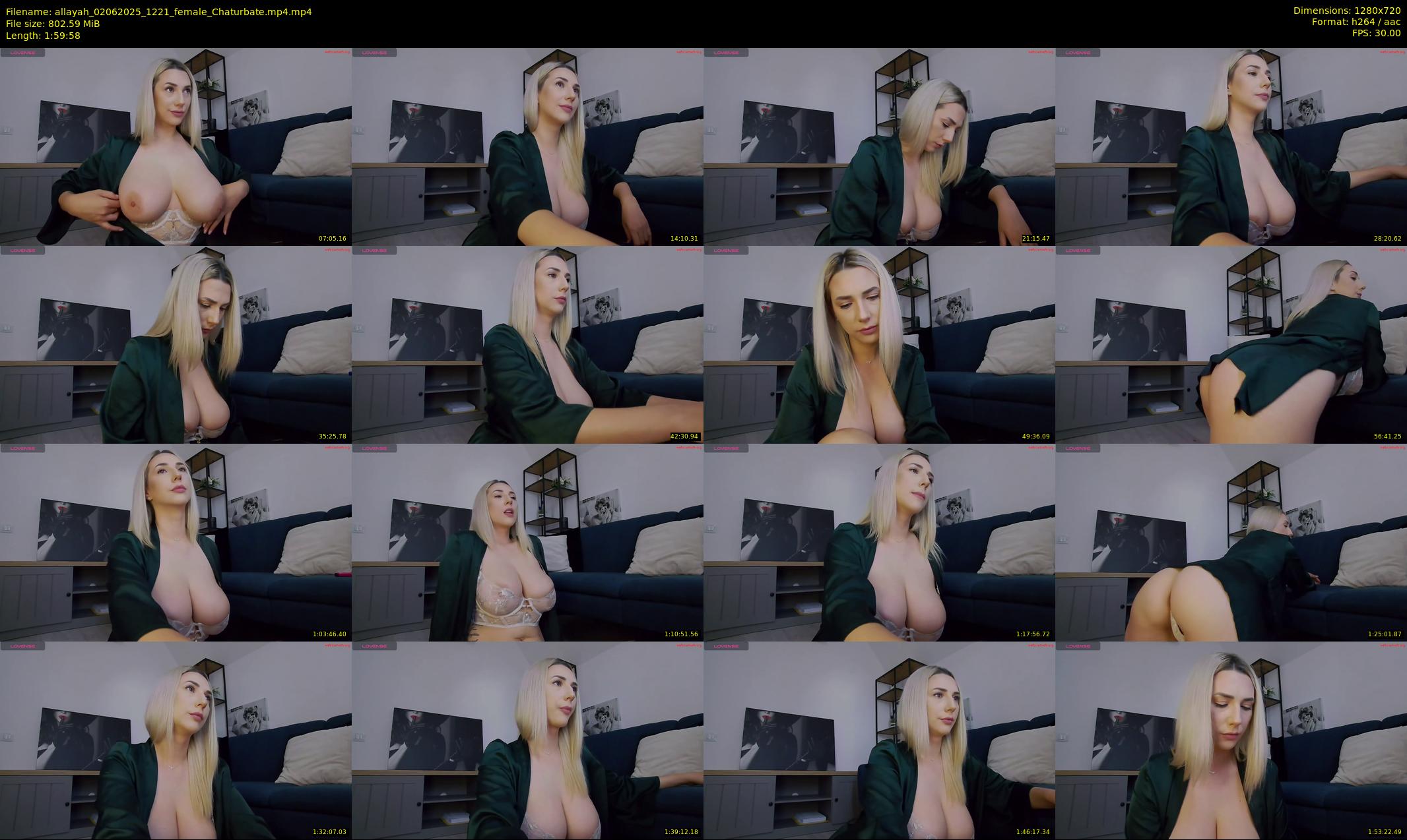 allayah — 120 minute Chaturbate female cam show recording, 720p, Jun 2, 2025
