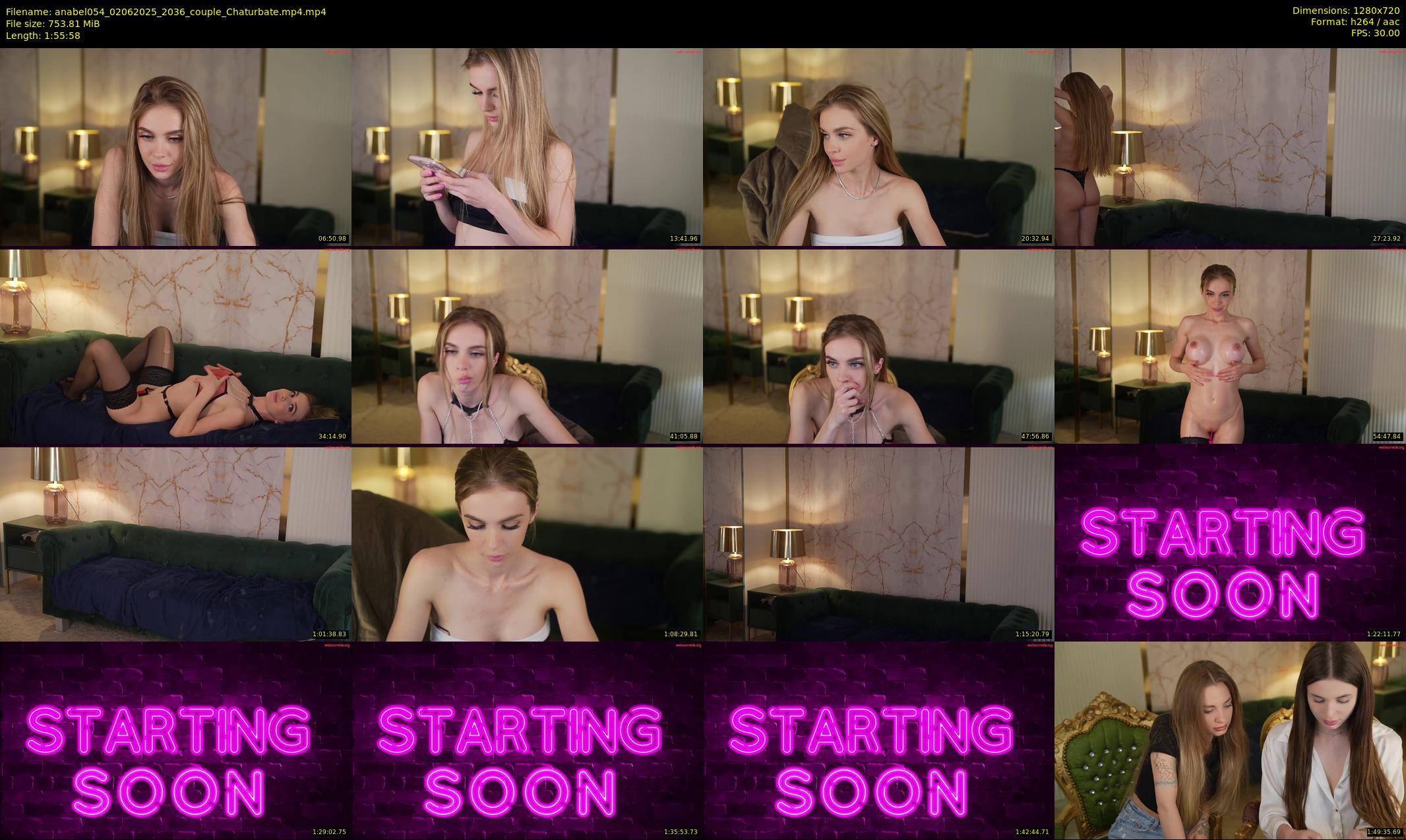 anabel054 — 116 minute Chaturbate female cam show recording, 720p, Jun 2, 2025