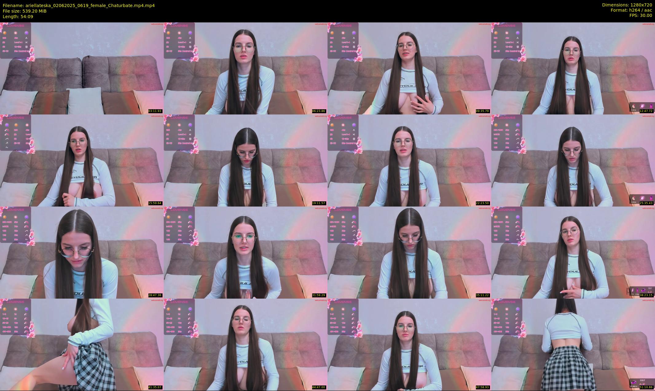 ariellateska — 55 minute Chaturbate female cam show recording, 720p, Jun 2, 2025