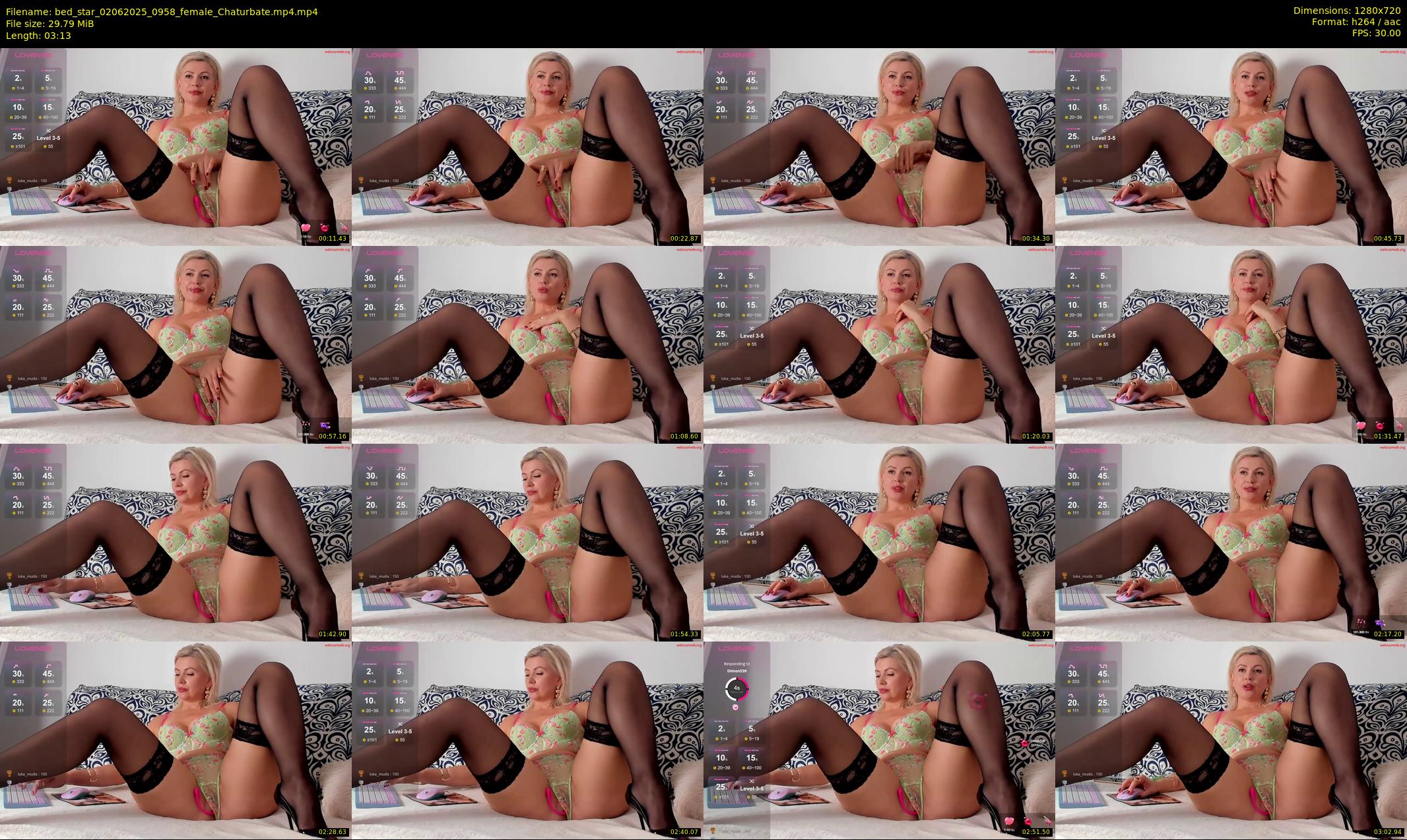 bed_star — 4 minute Chaturbate female cam show recording, 720p, Jun 2, 2025