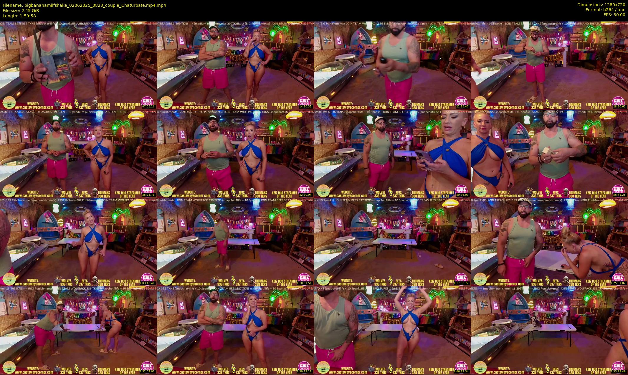 bigbananamilfshake — 120 minute Chaturbate couple cam show recording, 720p, Jun 2, 2025