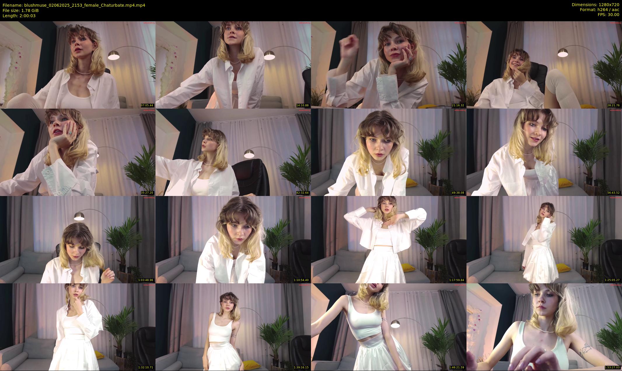 blushmuse — 121 minute Chaturbate female cam show recording, 720p, Jun 2, 2025