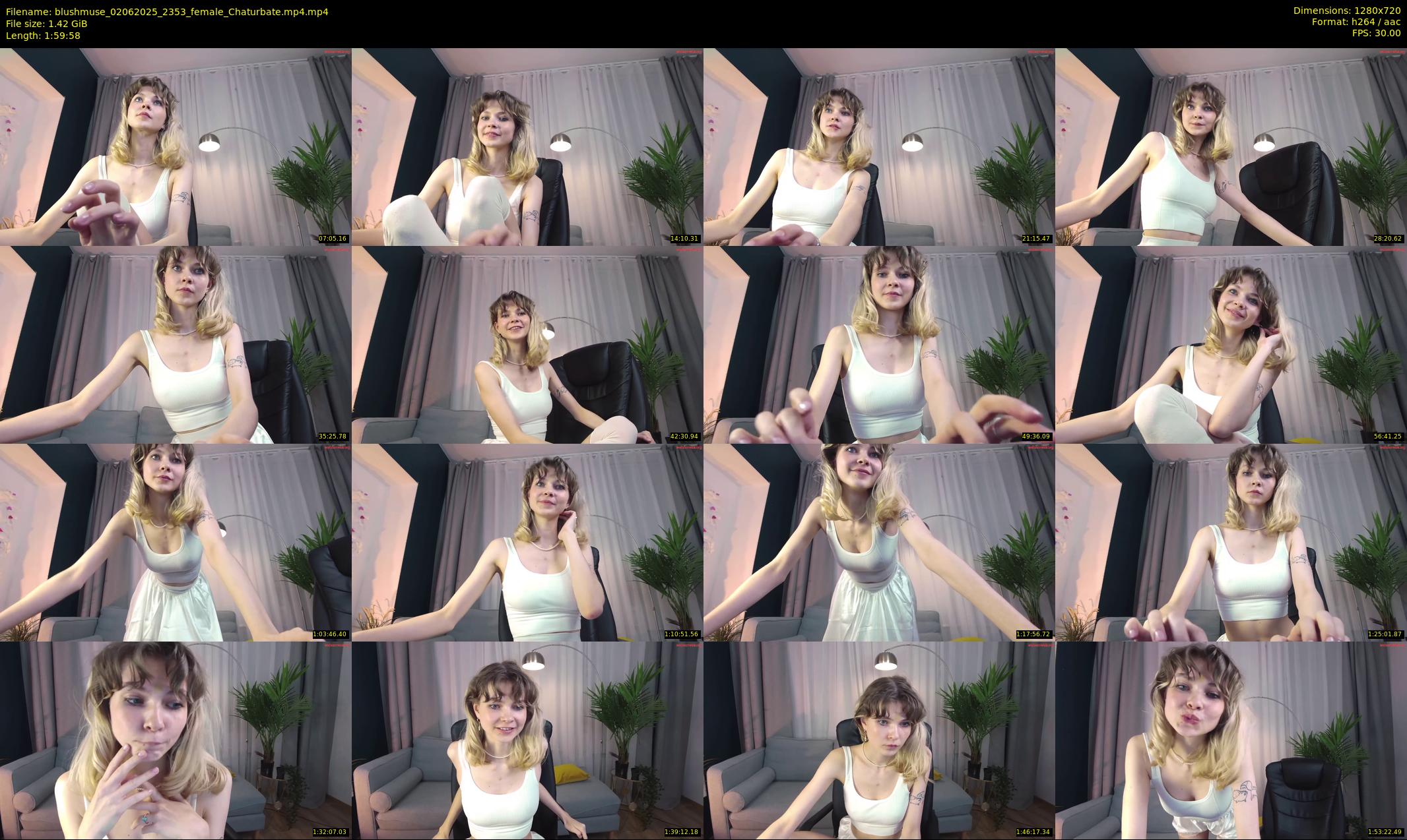 blushmuse — 120 minute Chaturbate female cam show recording, 720p, Jun 2, 2025