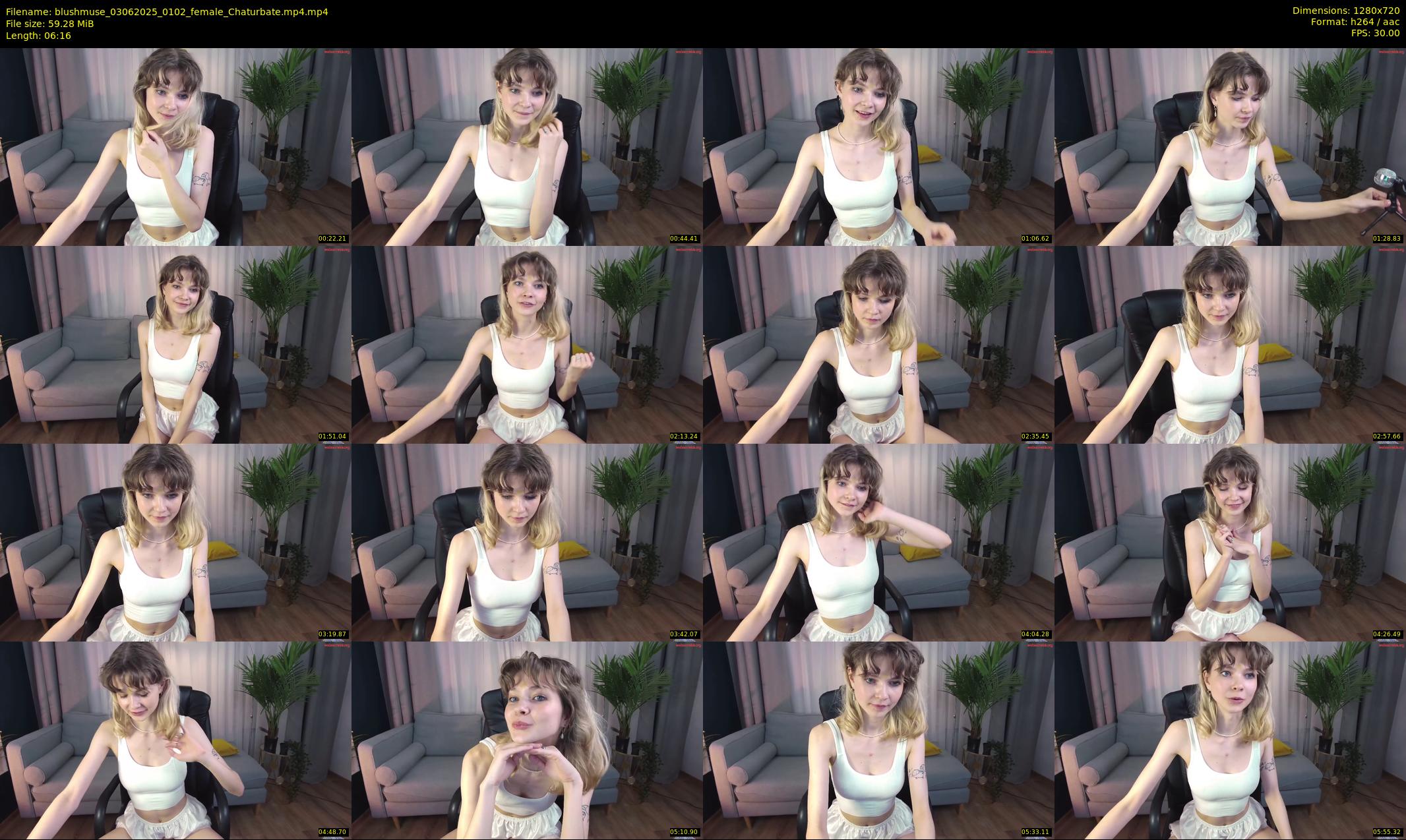 blushmuse — 7 minute Chaturbate female cam show recording, 720p, Jun 3, 2025