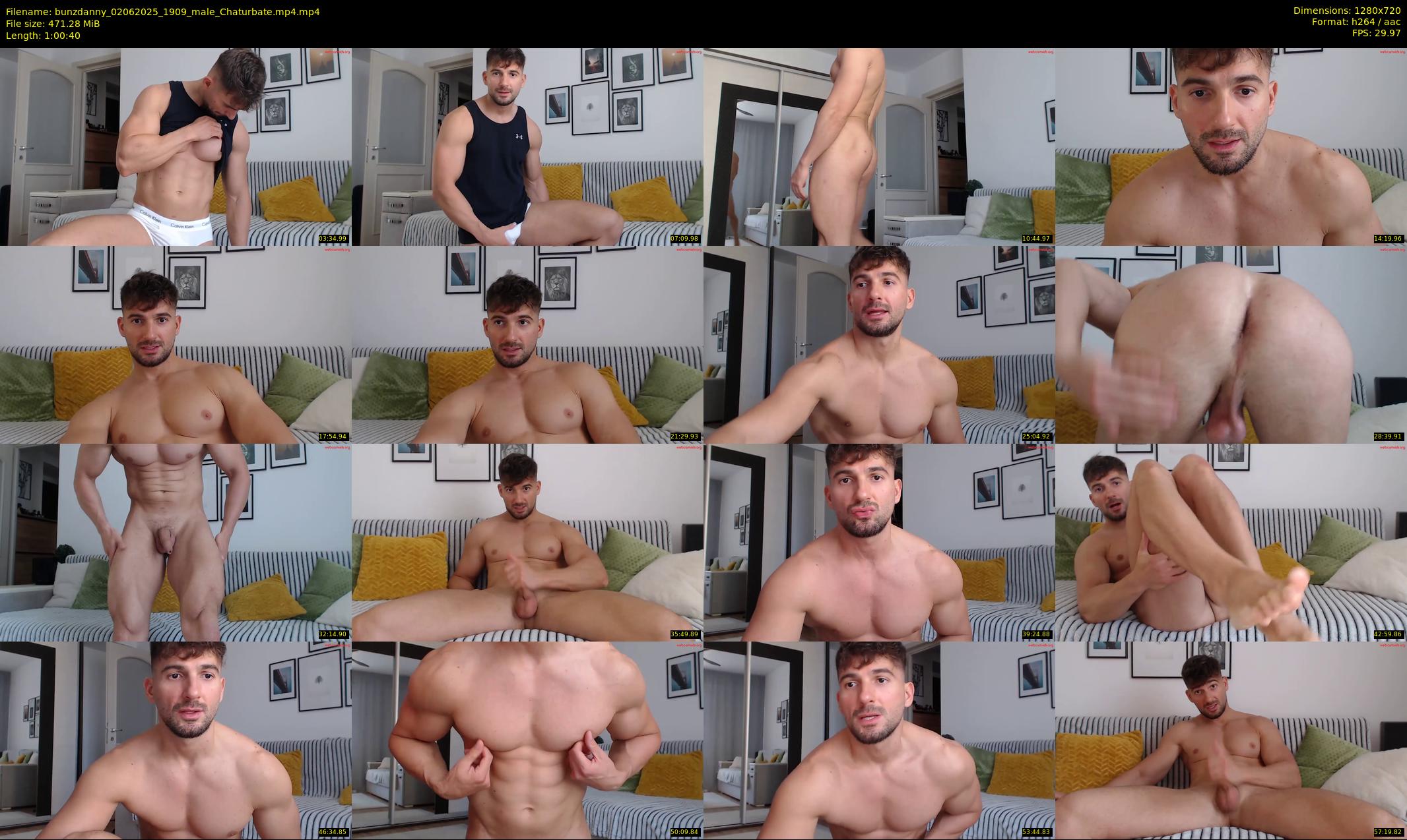 bunzdanny — 61 minute Chaturbate male cam show recording, 720p, Jun 2, 2025
